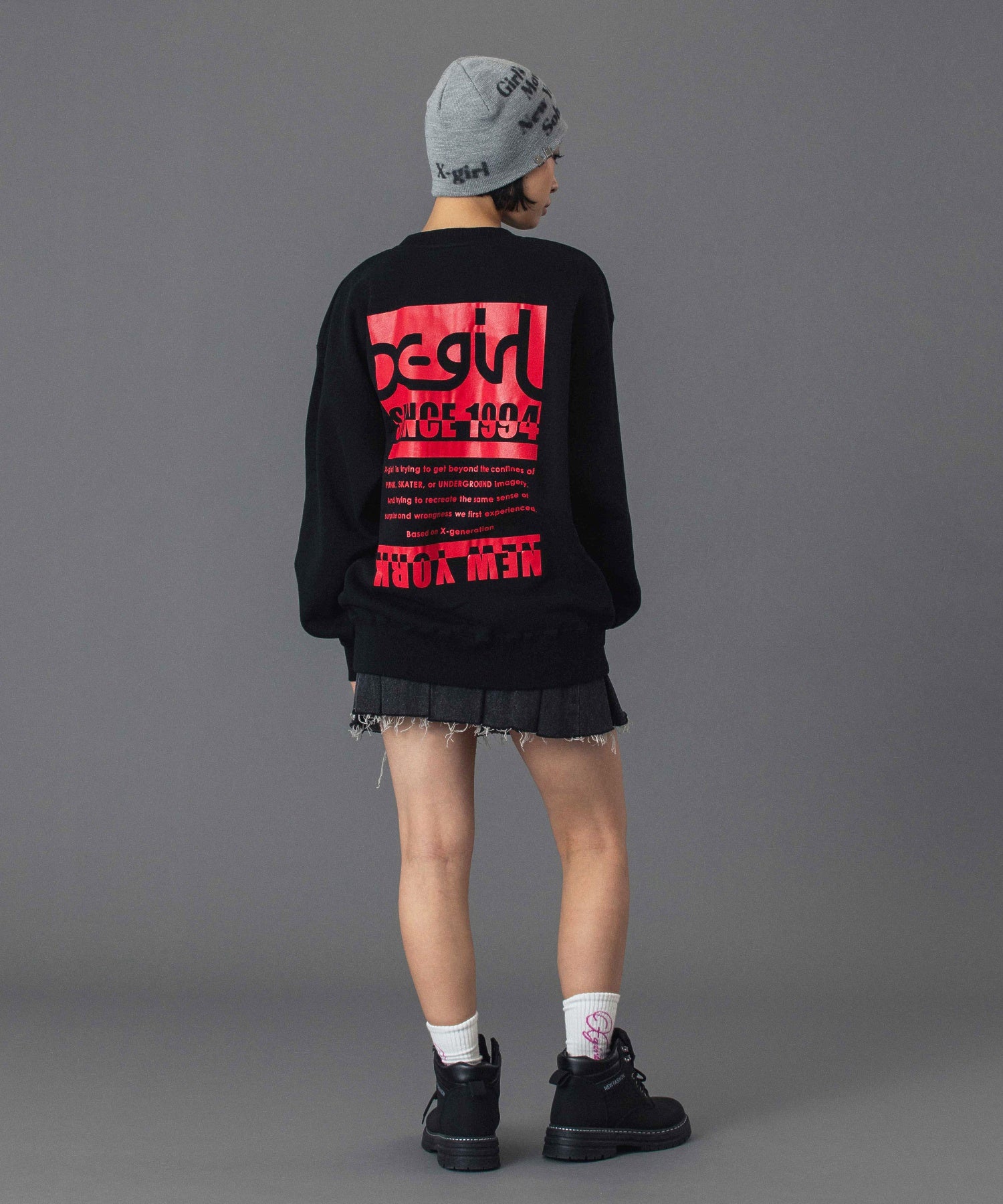 CHARM ACCENT PRINTED BEANIE