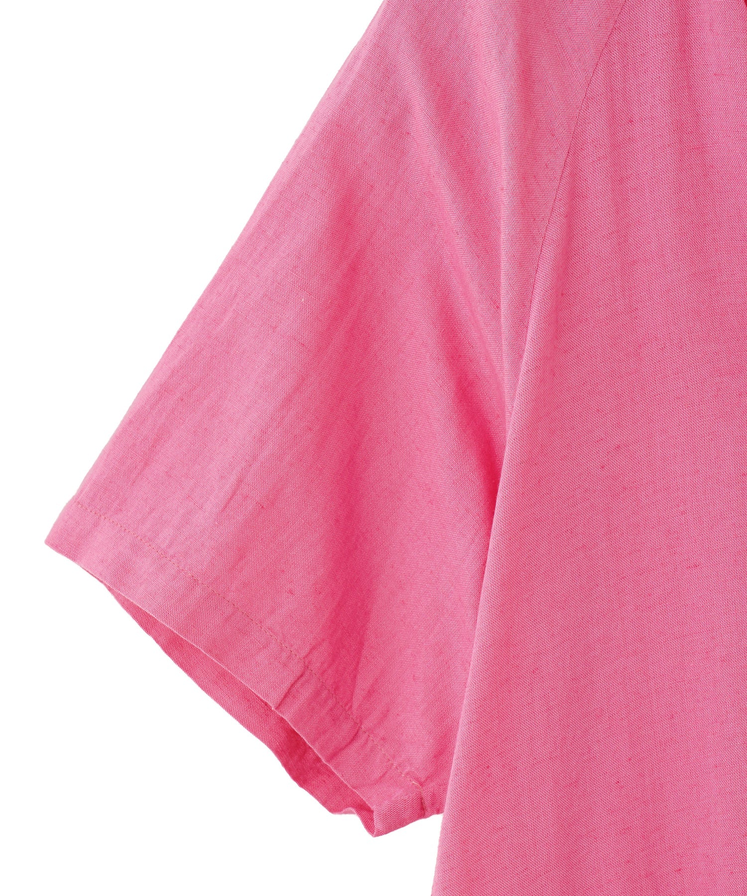SLIT NECK S/S DRESS