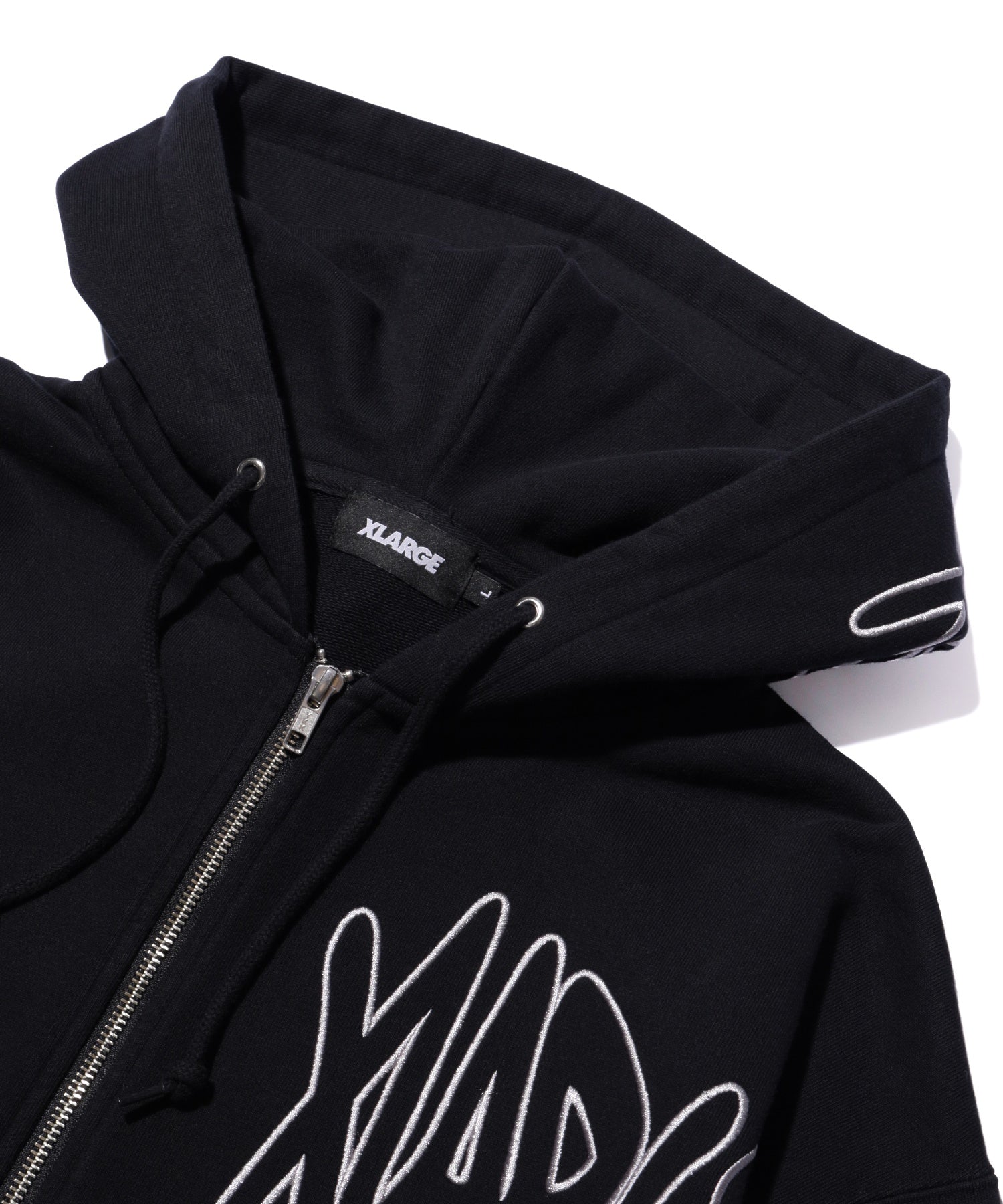 ALLOVER LOGO ZIP HOODED SWEATSHIRT