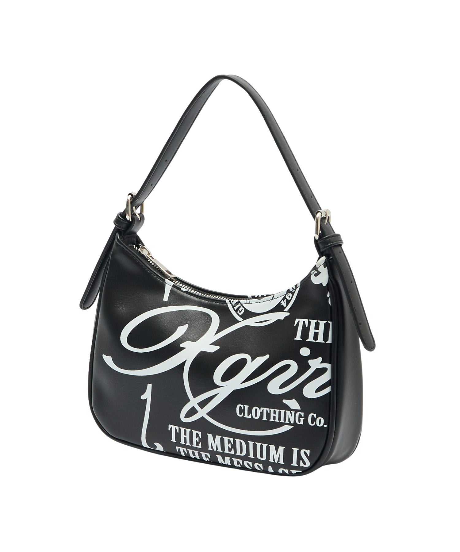 FAUX LEATHER FACE HANDBAG