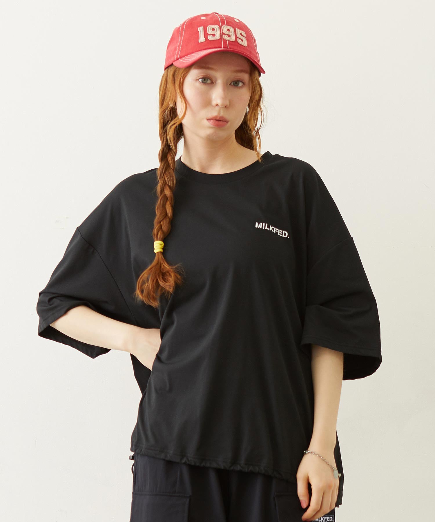 MILKFED. DRAWSTRING BIG S/S TEE