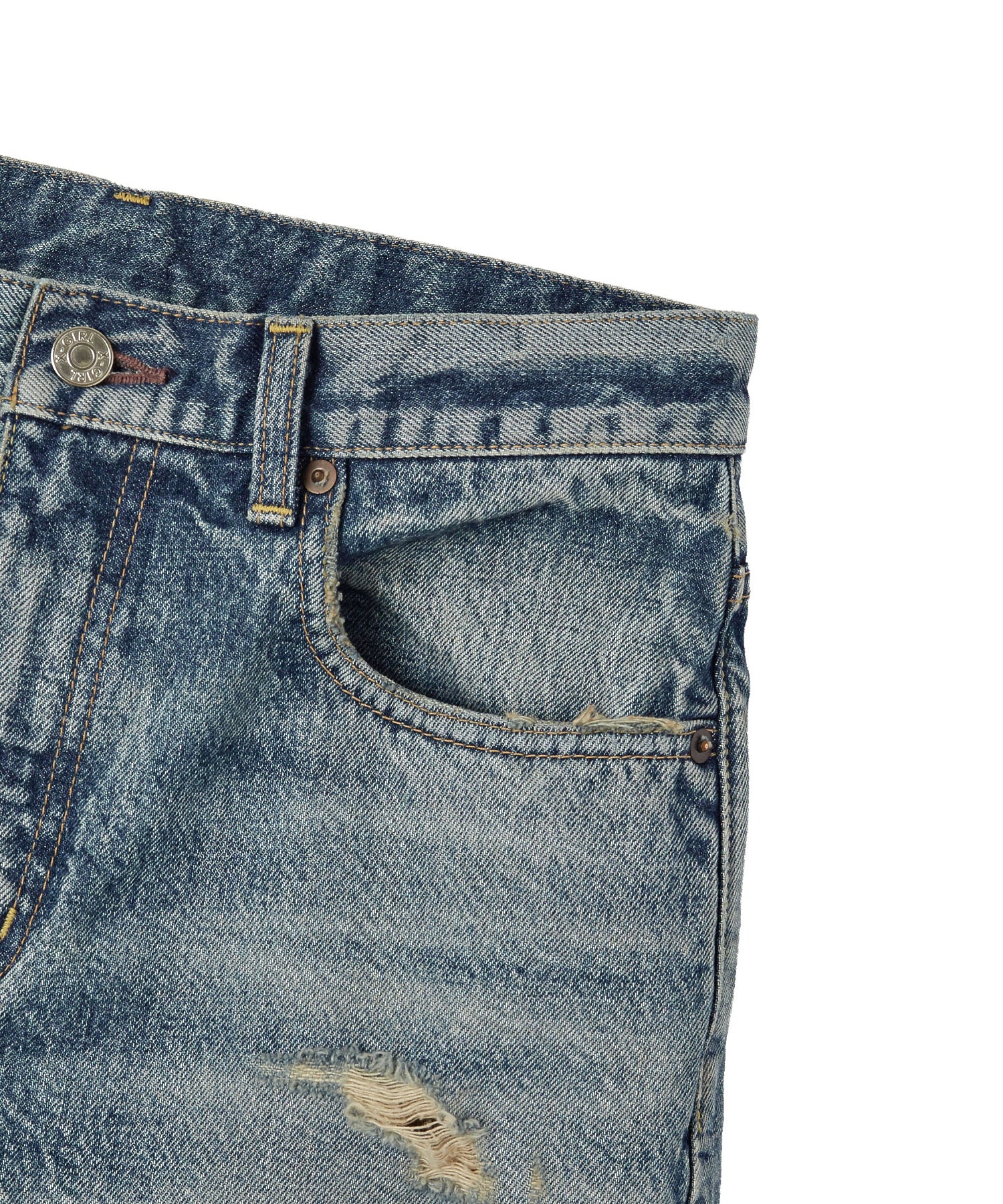 WIDE LEG DENIM PANTS