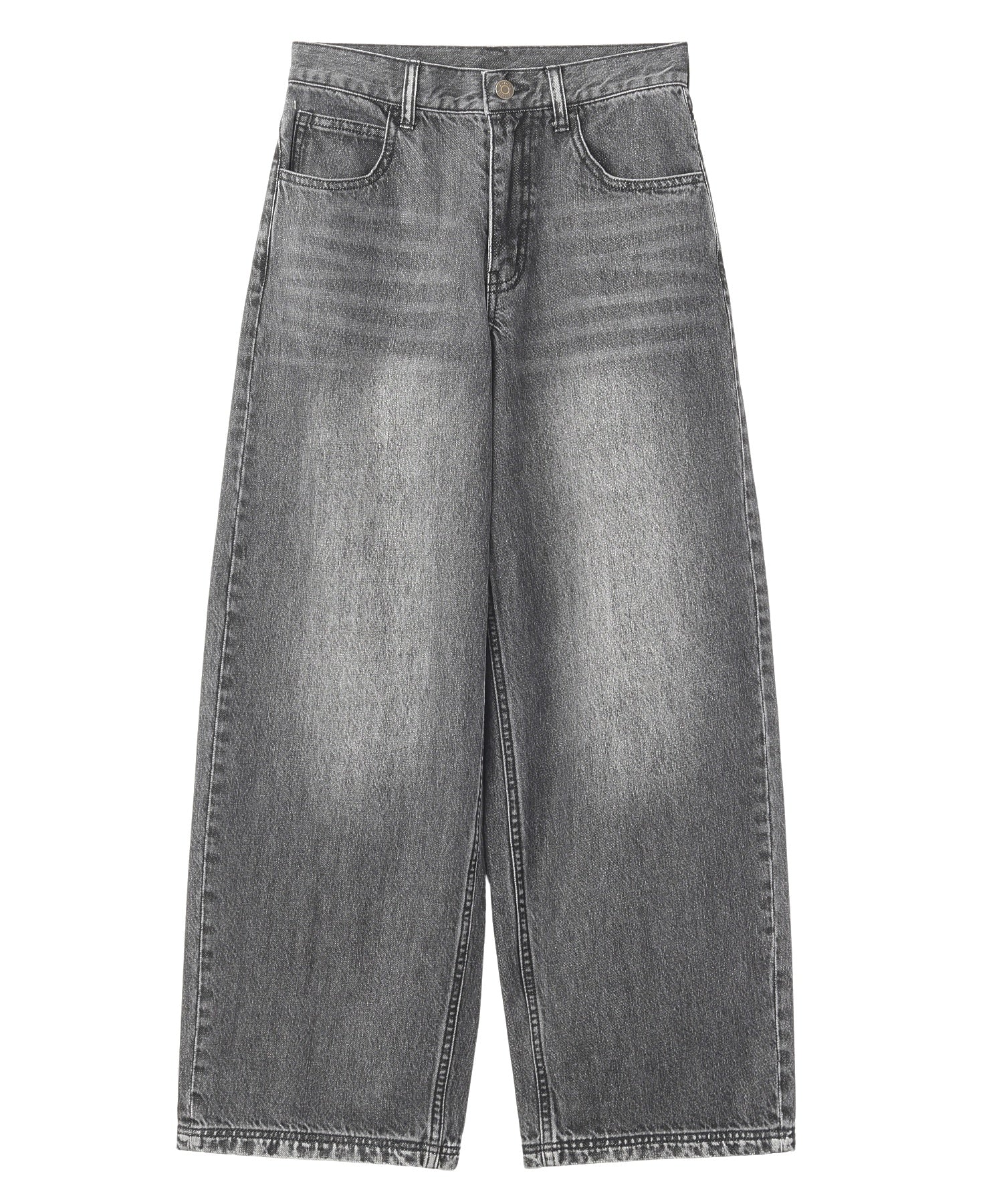 LOGO POCKET LOOSE DENIM PANTS