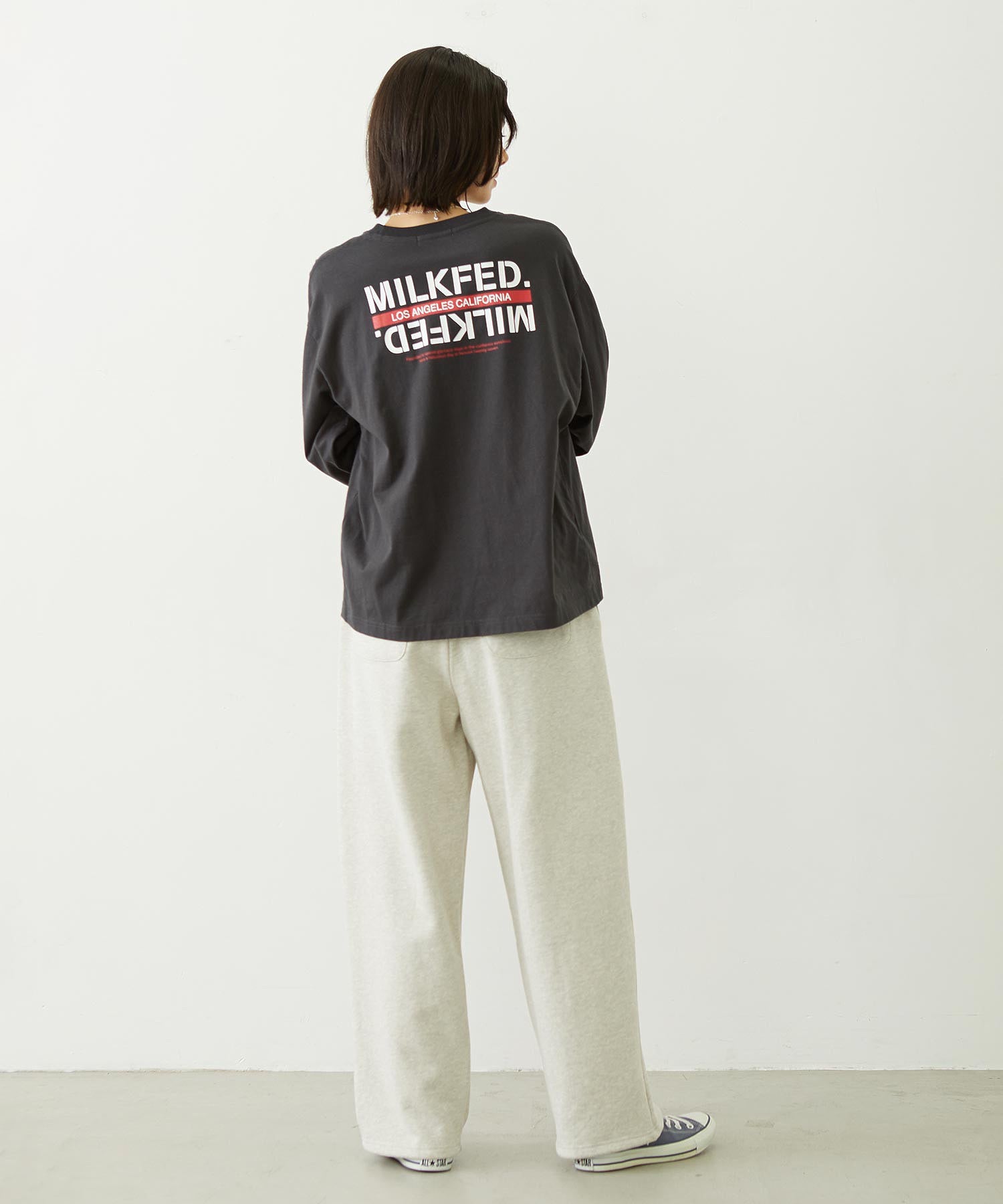 STENCIL CENTER LINE LOGO WIDE L/S TEE