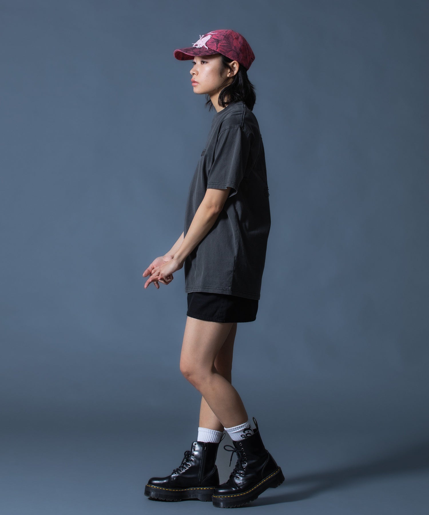 FADED NUMBER LOGO 6PANEL CAP
