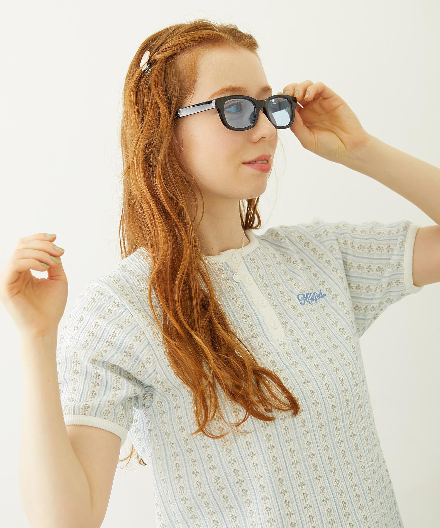 MILKFED. LOGO SQUARE SUNGLASSES