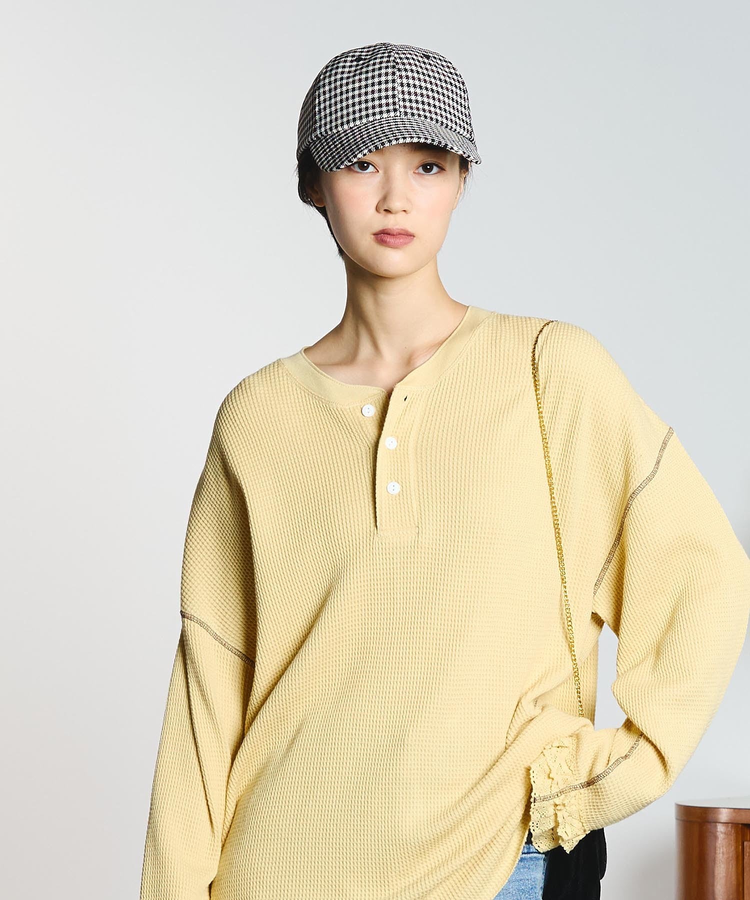 CREOLME/CHECK PATTERN CAP