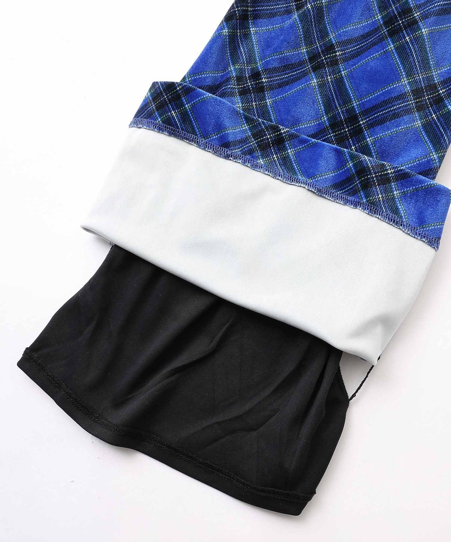 TARTAN PLAID FLARE PANTS X-girl