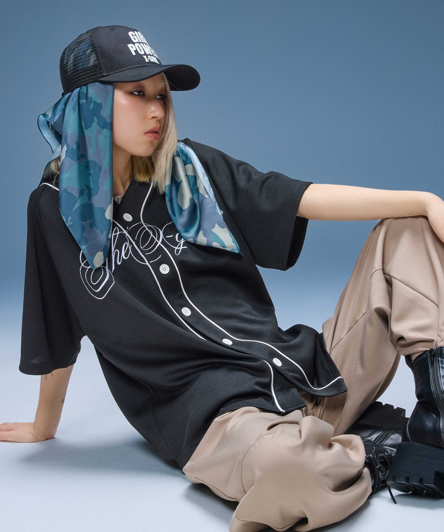 SCRIPT LOGO BASEBALL SHIRT