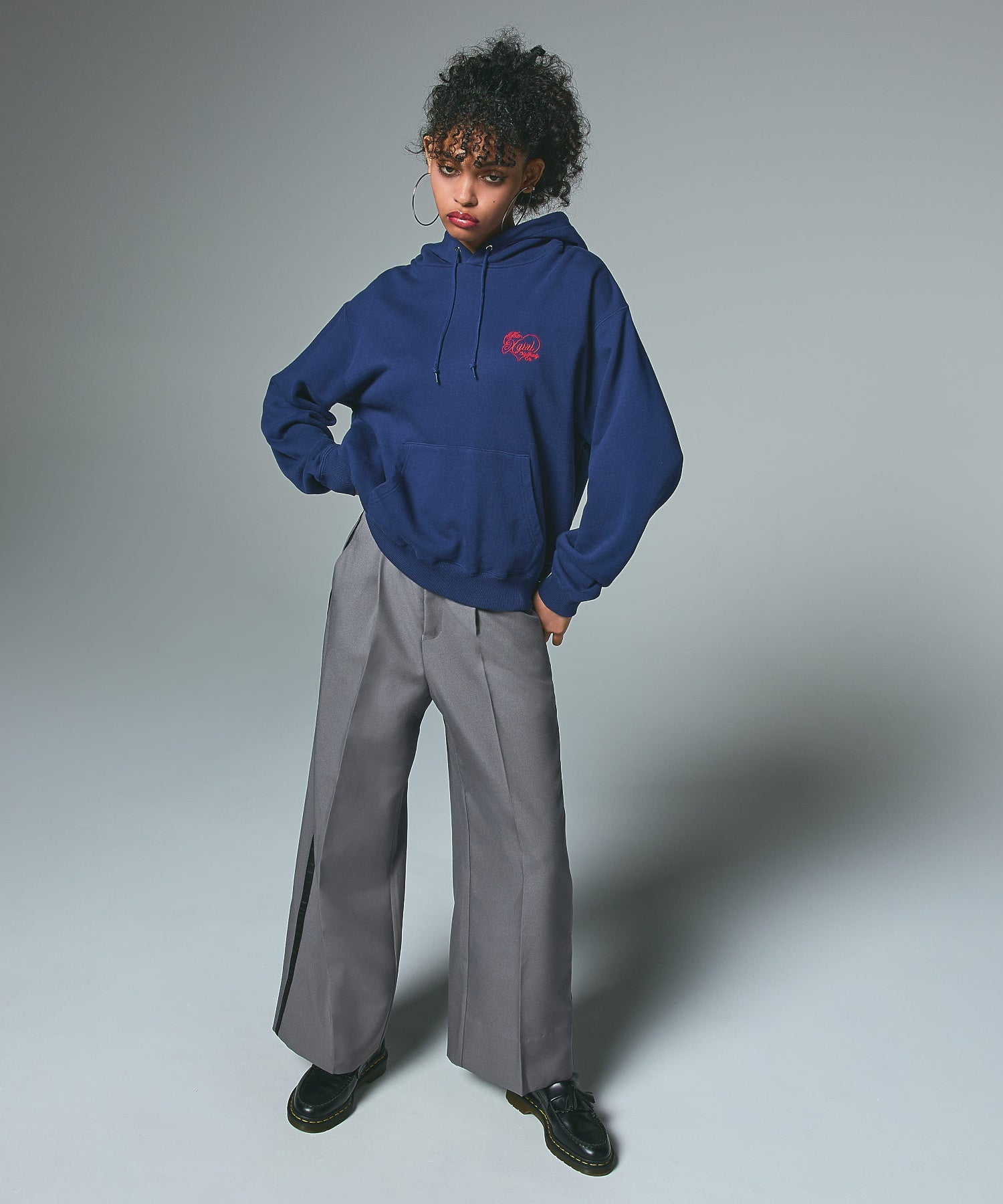 WAIST ADJUSTABLE WIDE TUCK PANTS