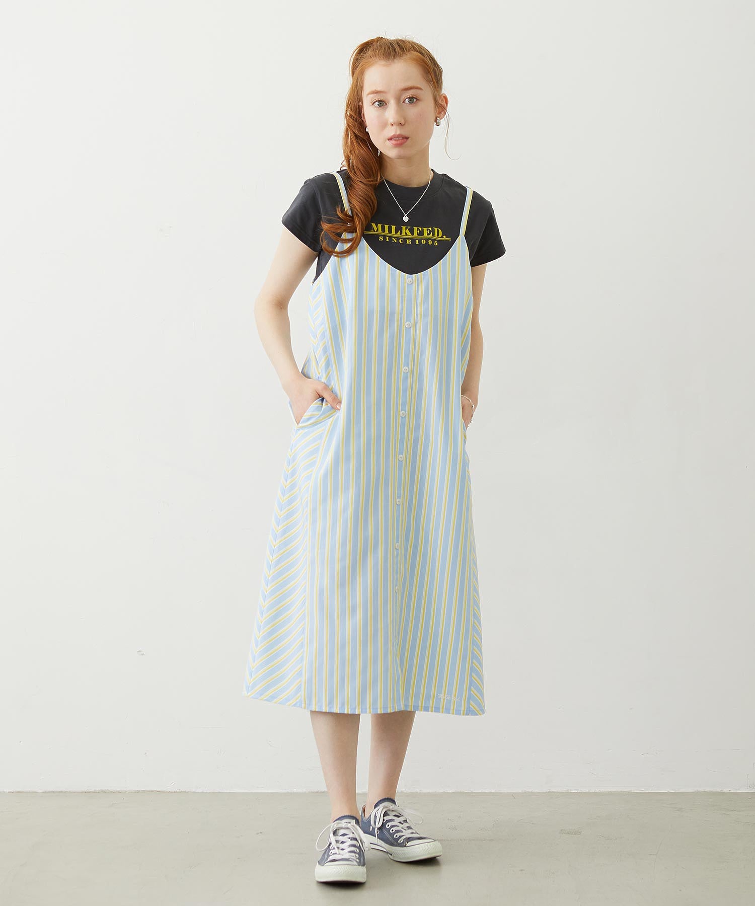 LINE LOGO FRENCH SLEEVE TOP