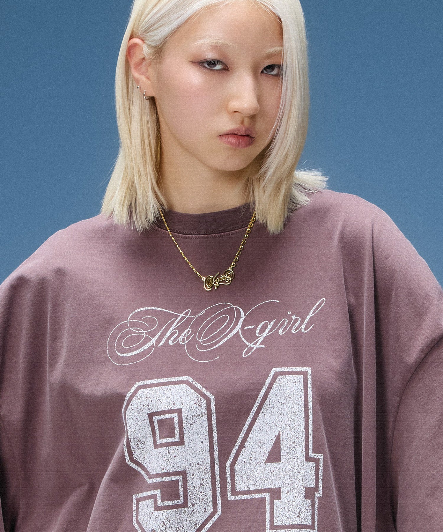 SCRIPT LOGO CHARM NECKLACE