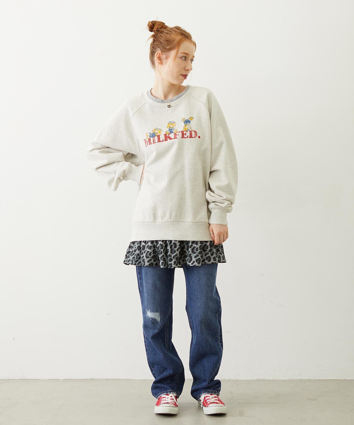 M.FEDDY DOUBLE COLLAR SWEAT TOP