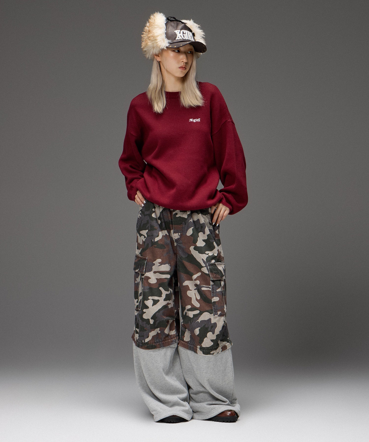FAUX FUR EAR FLAP 5PANEL CAP