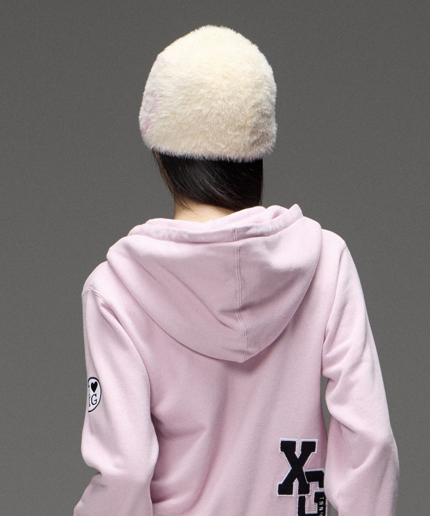 LOGO JACQUARD SHAGGY BEANIE