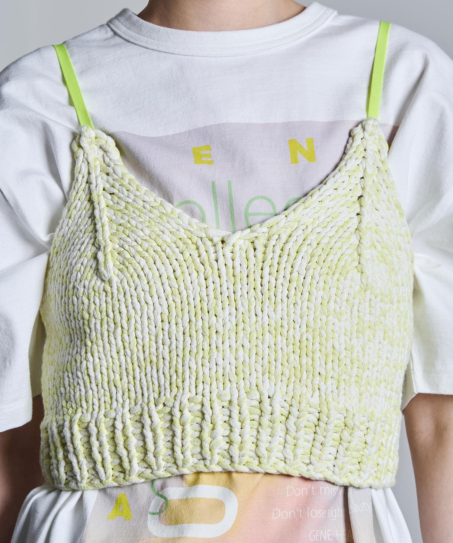 mici/KNIT BUSTIER