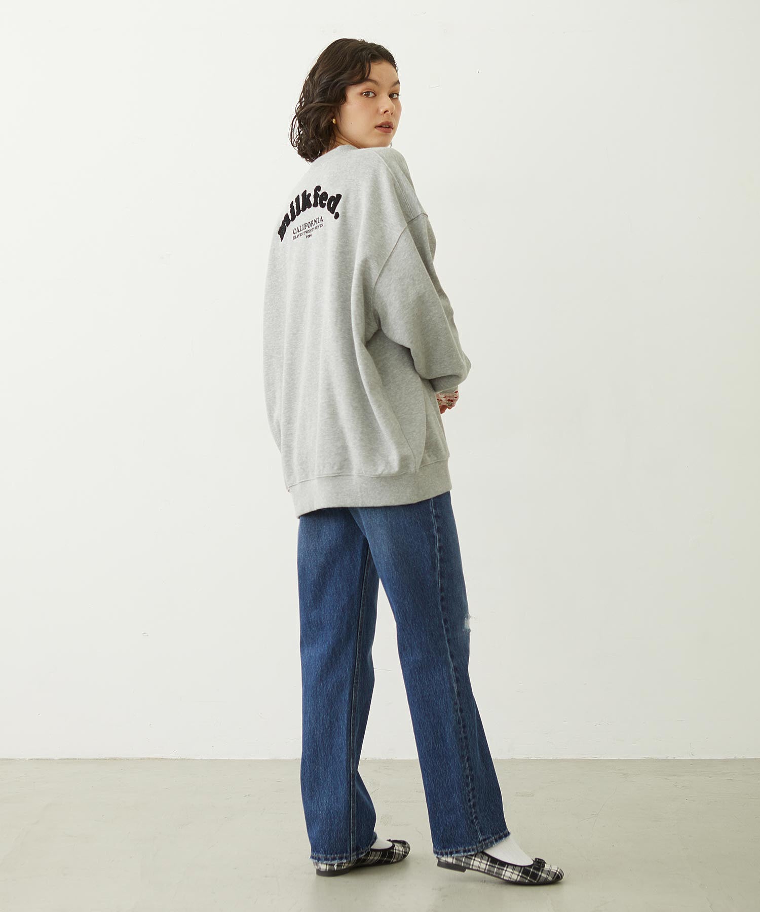COOPER LOGO WIDE CREW SWEAT TOP