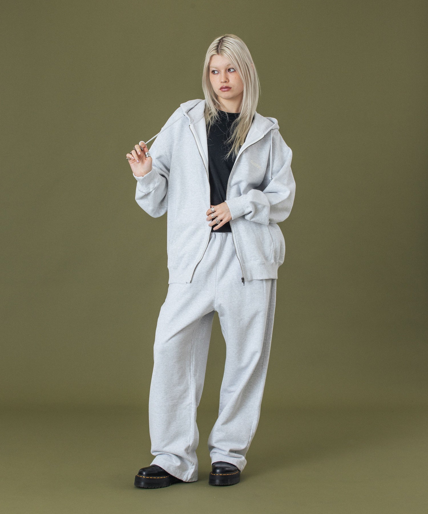 SLANTED OG ZIP HOODED SWEATSHIRT