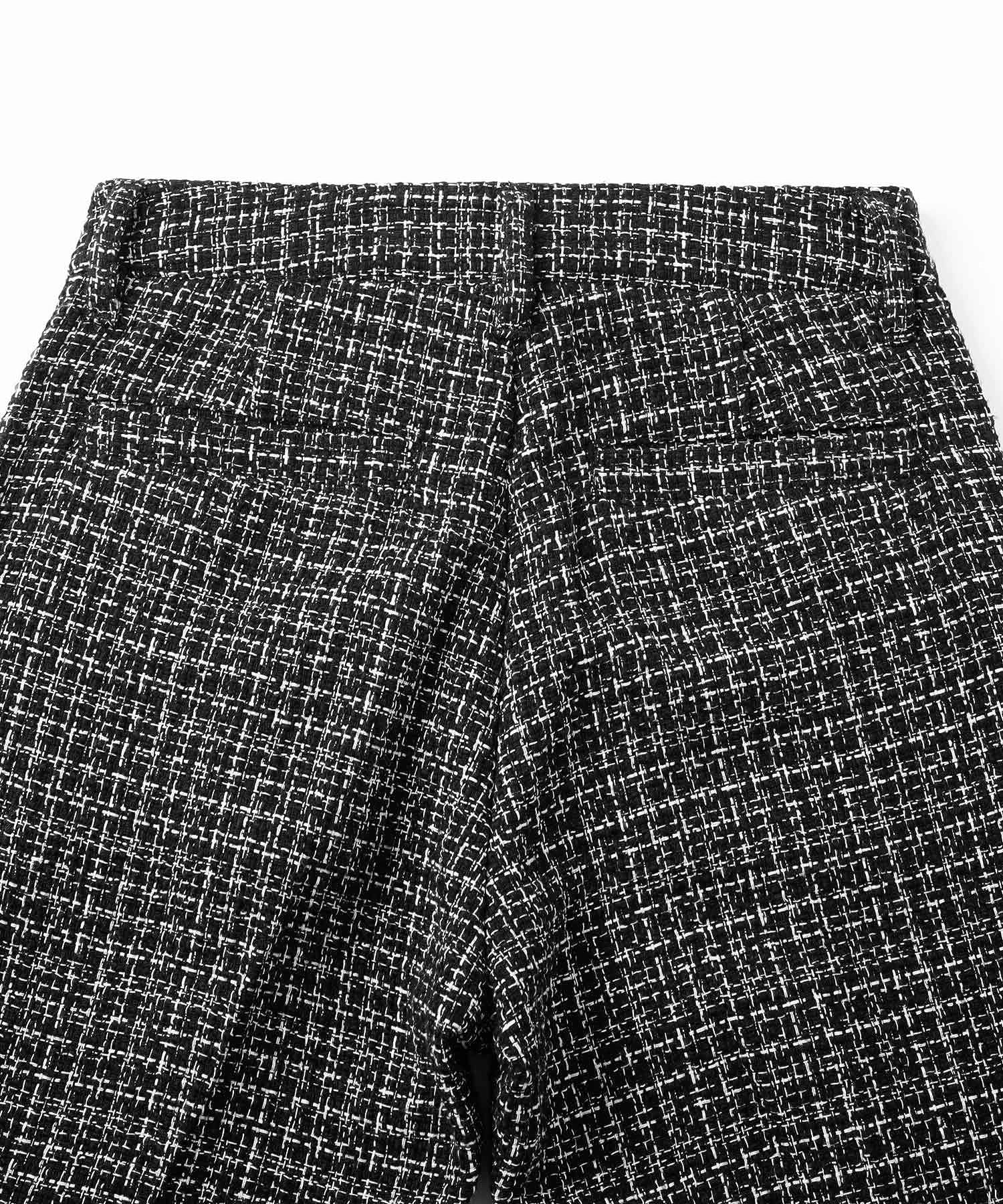 TWEED JERSEY WIDE FLARE PANTS X-girl