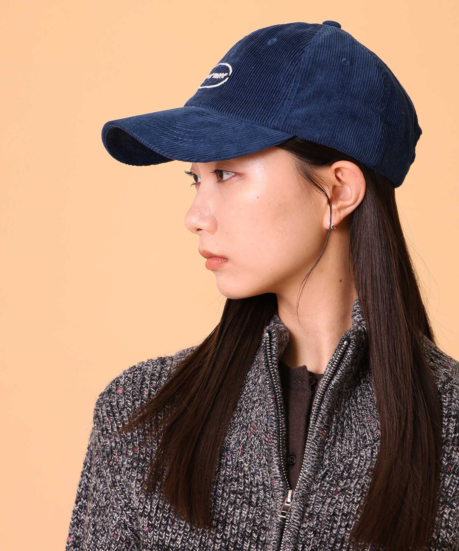 コーデュロイロゴキャップ