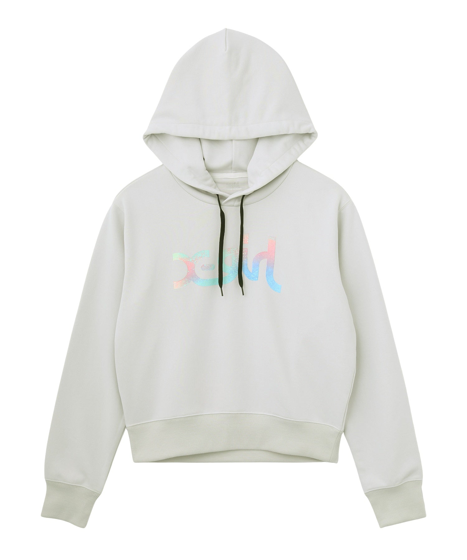 MARBLE LOGO SHORT HOODIE SWEATSHIRT
