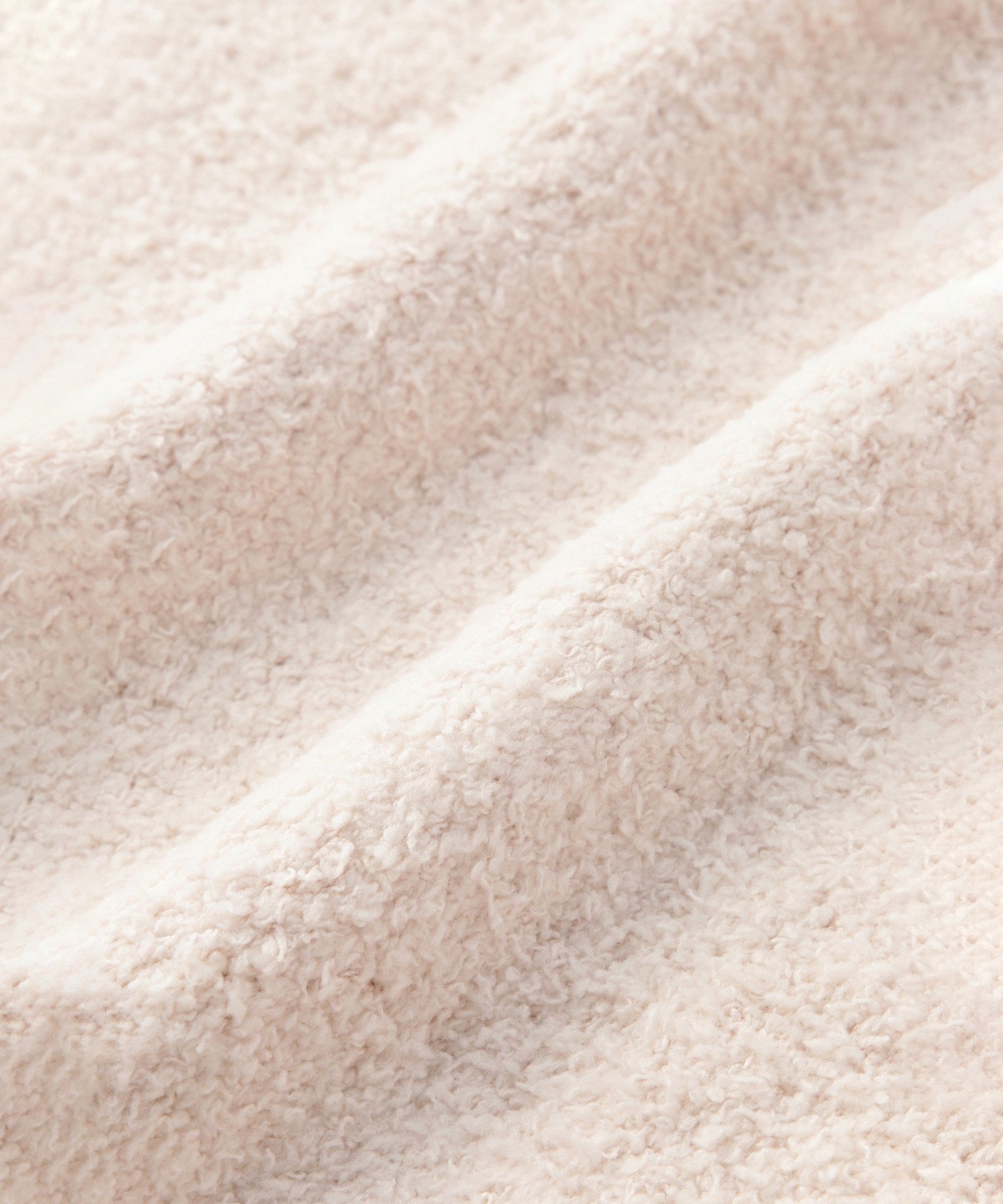 コンチョボタン モコモコ ヘンリーネックトップス