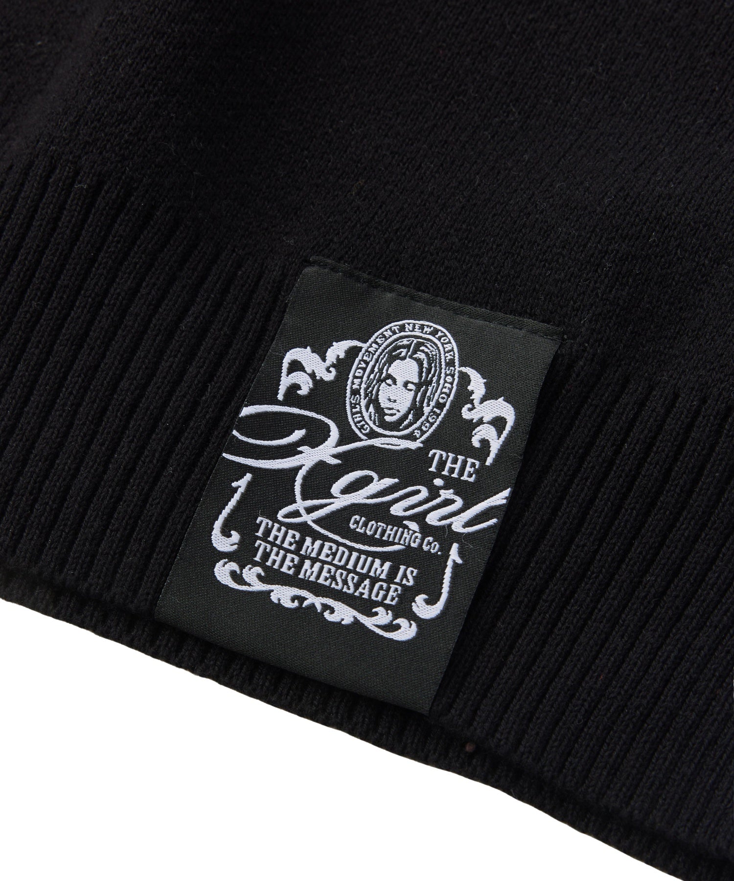 SCRIPT LOGO JACQUARD KNIT TOP