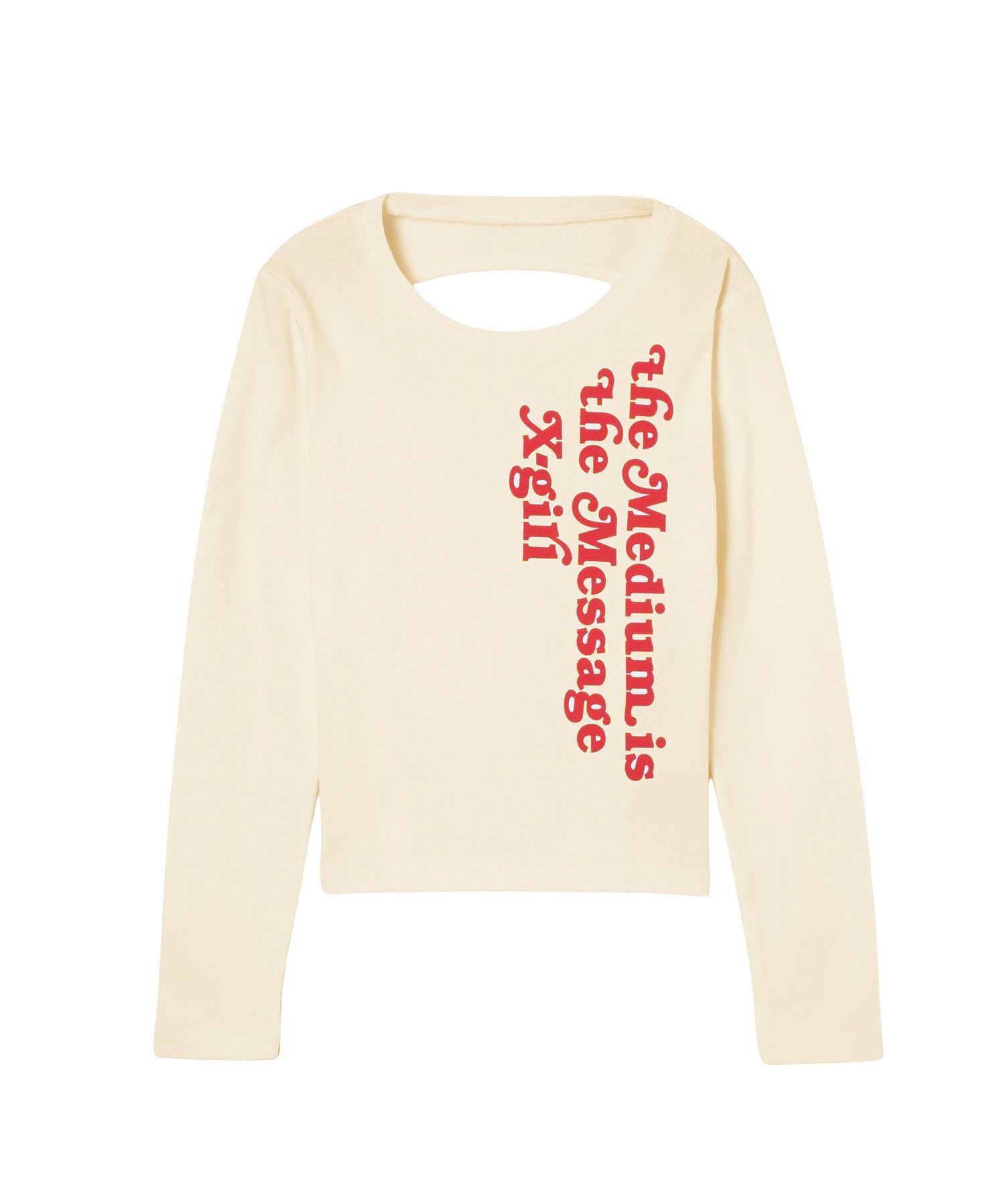 BACK SLIT COMPACT L/S TOP
