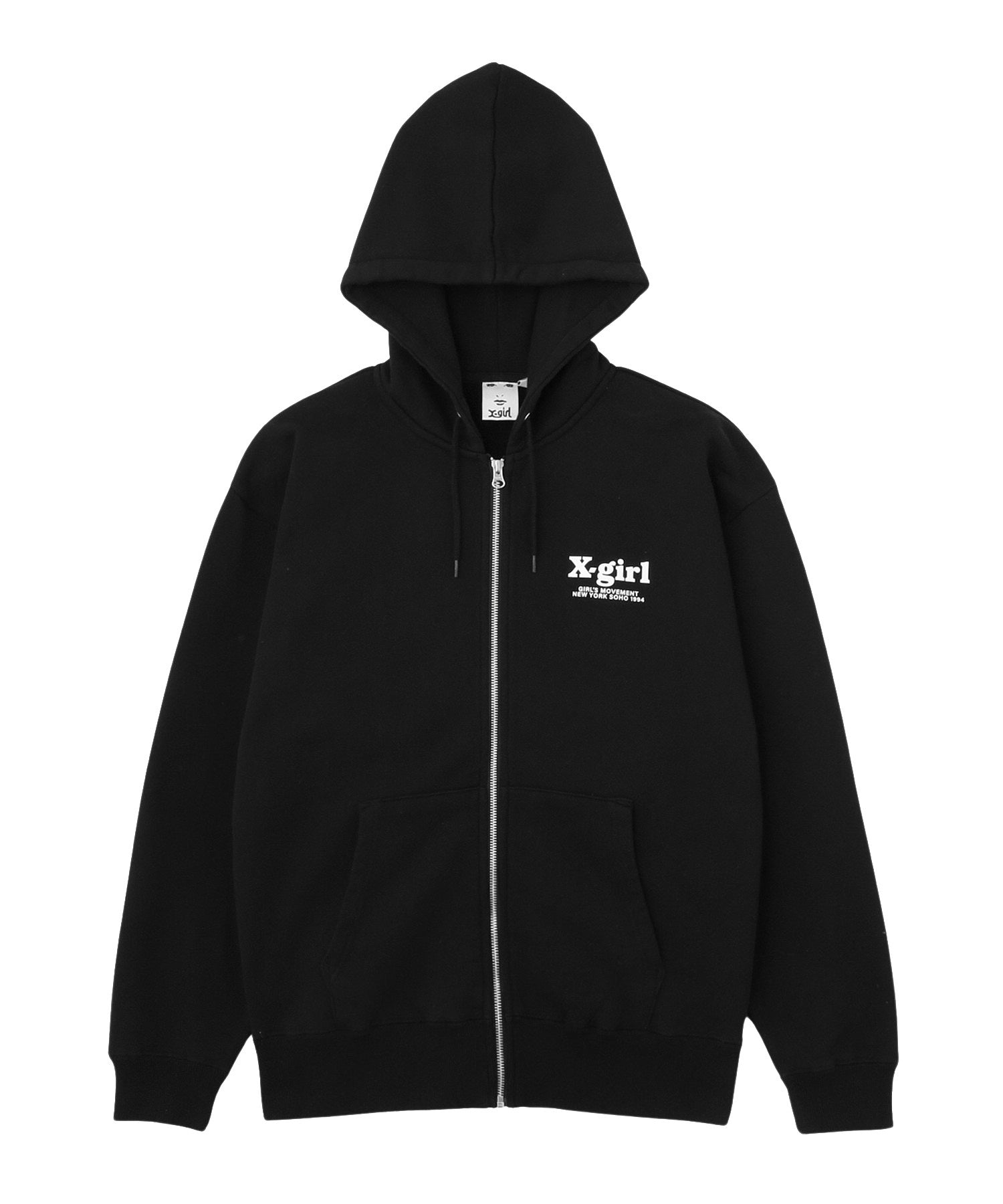 THREE LAYER LOGO ZIP UP SWEAT HOODIE