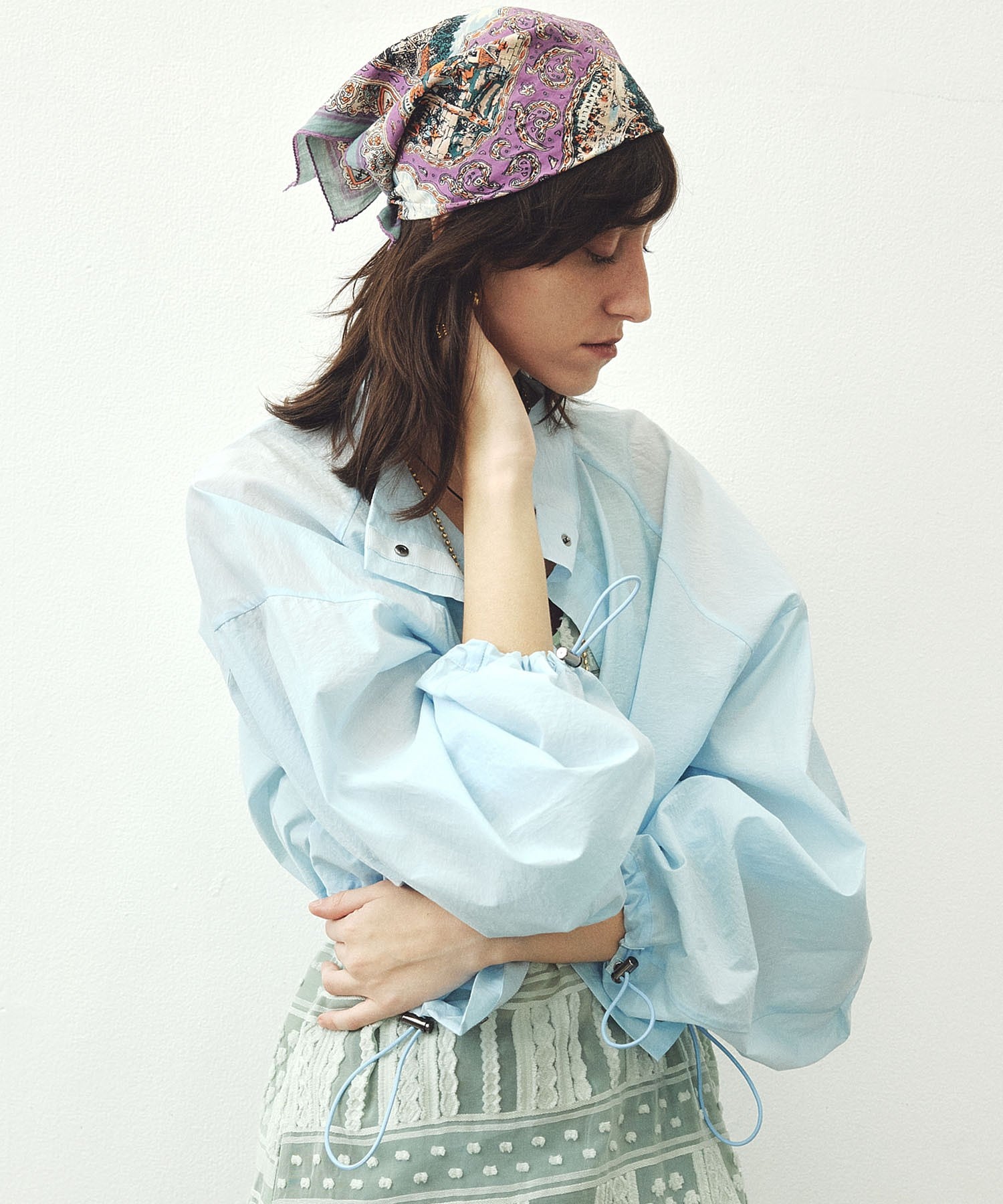 mici/SHEER SHORT BLOUSON