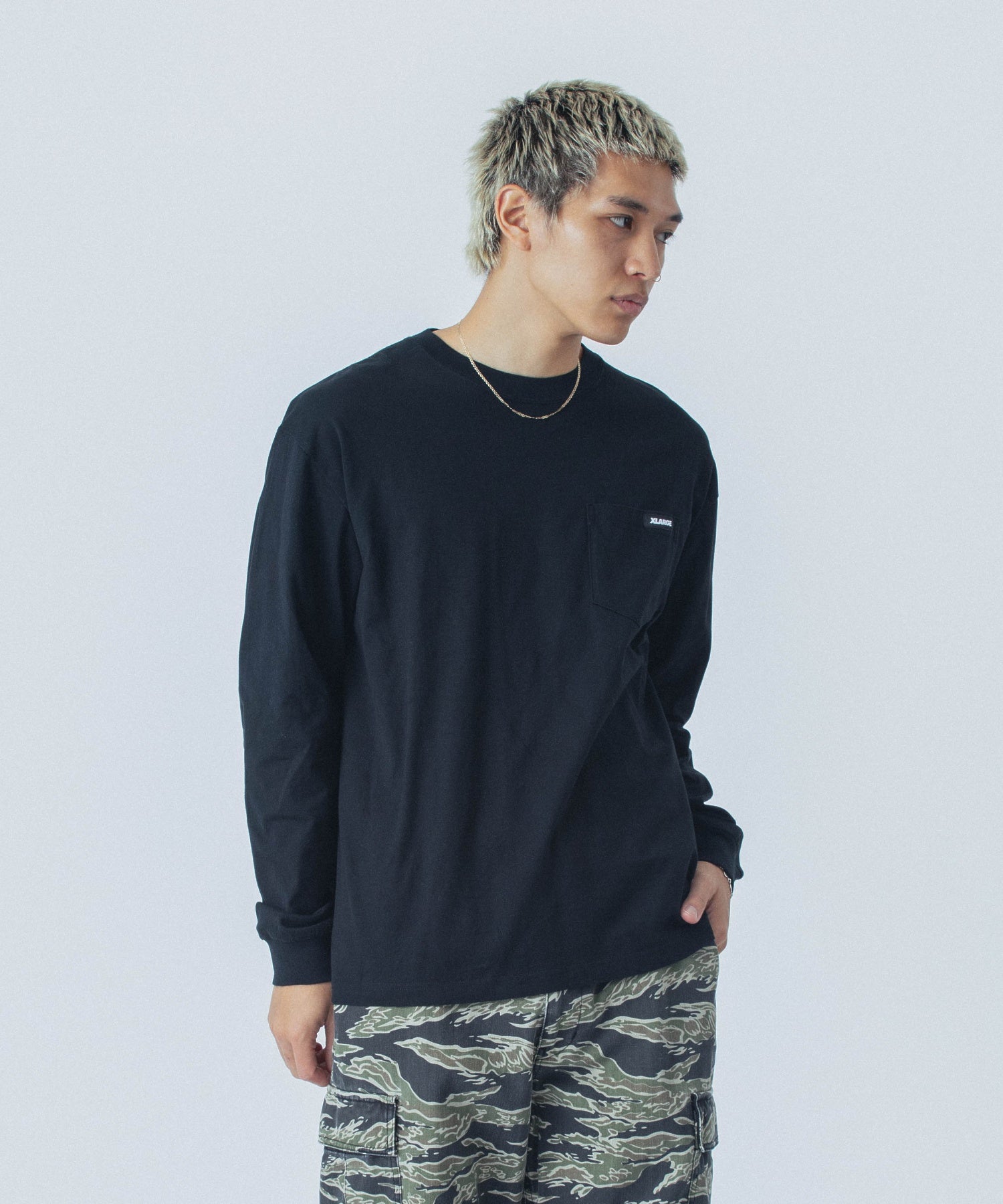 STANDARD LOGO TAG L/S POCKET TEE