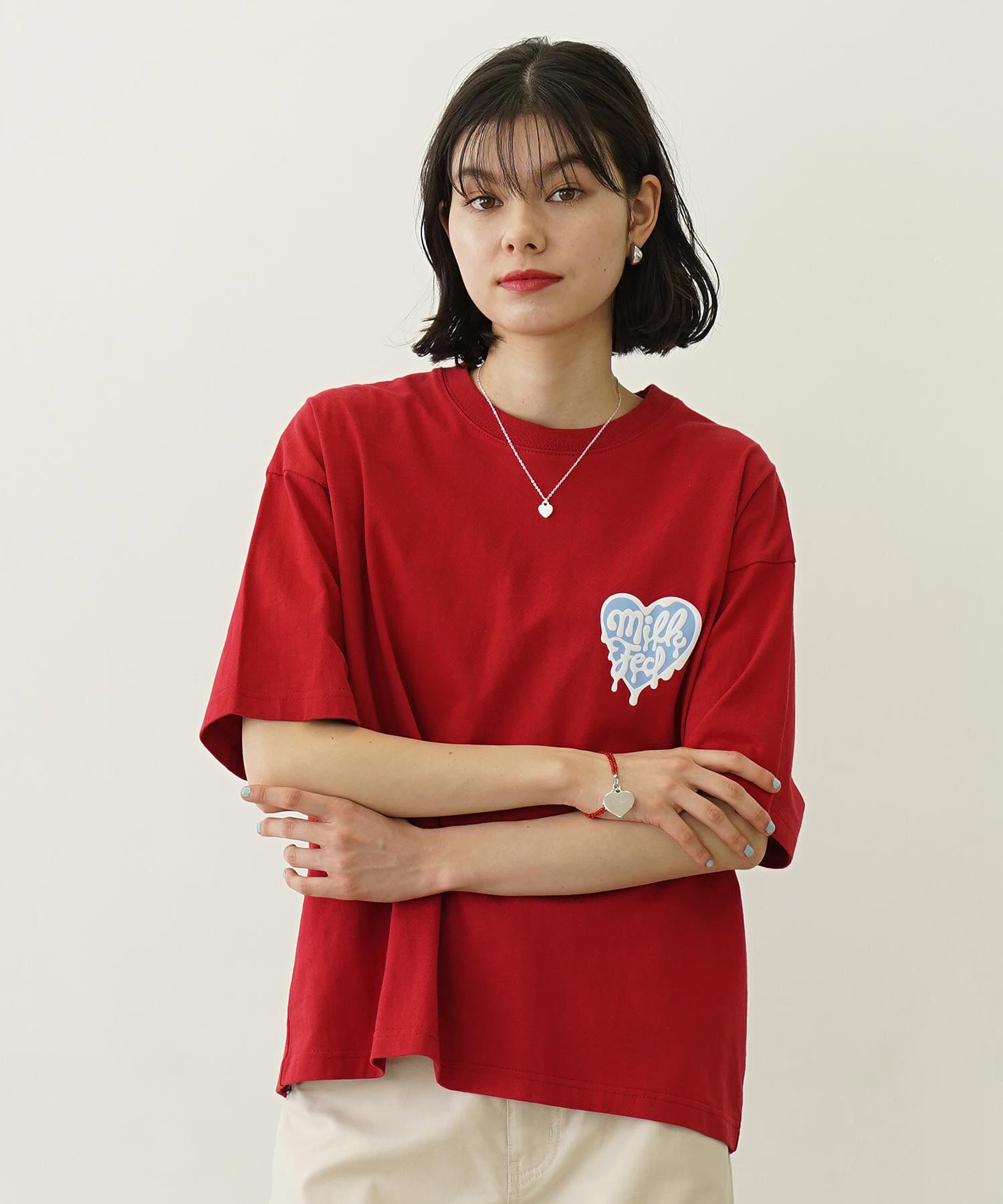 MELTY HEART FOAM PRINT WIDE S/S TEE
