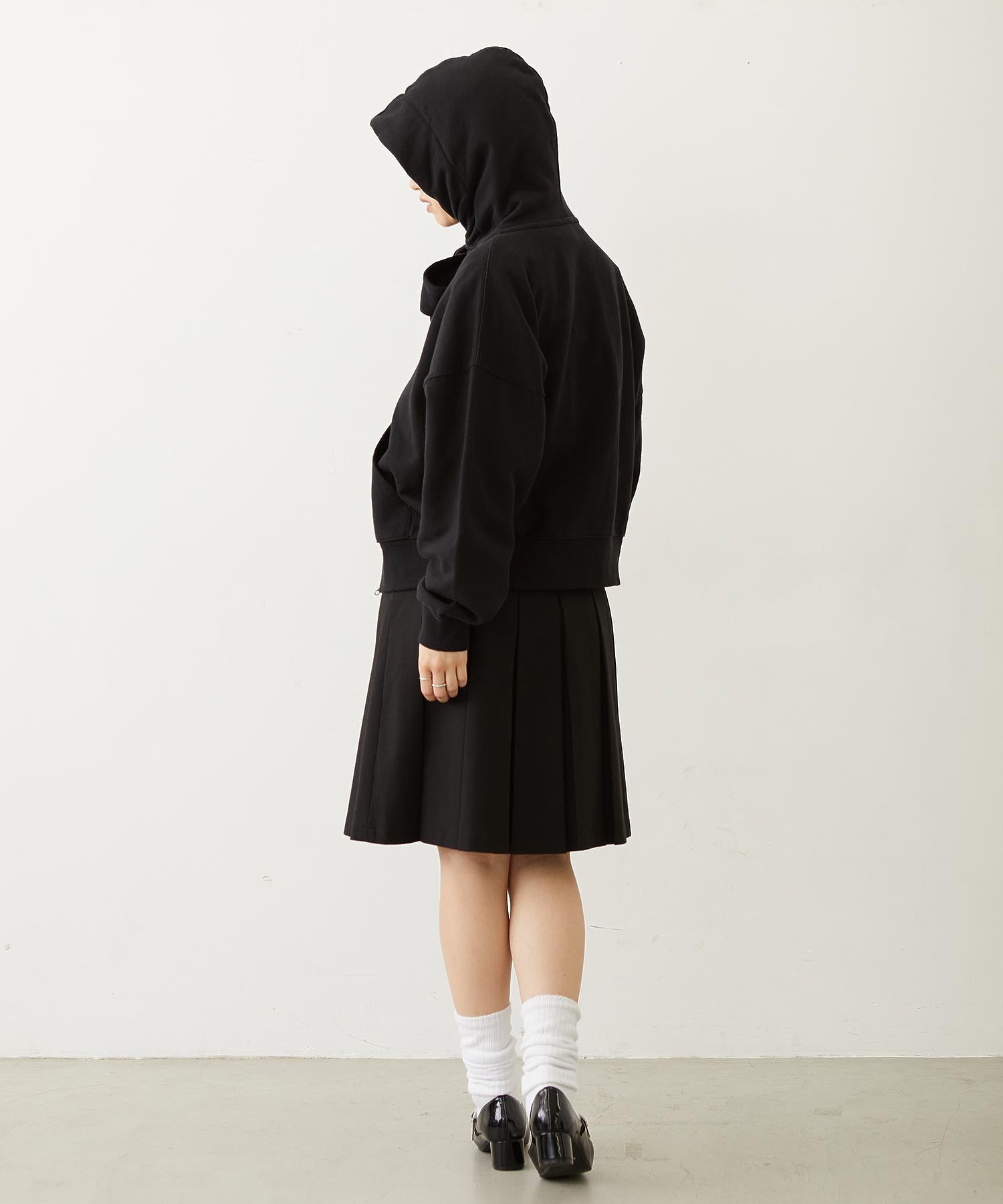 BIG RIBBON SWEAT ZIP HOODIE