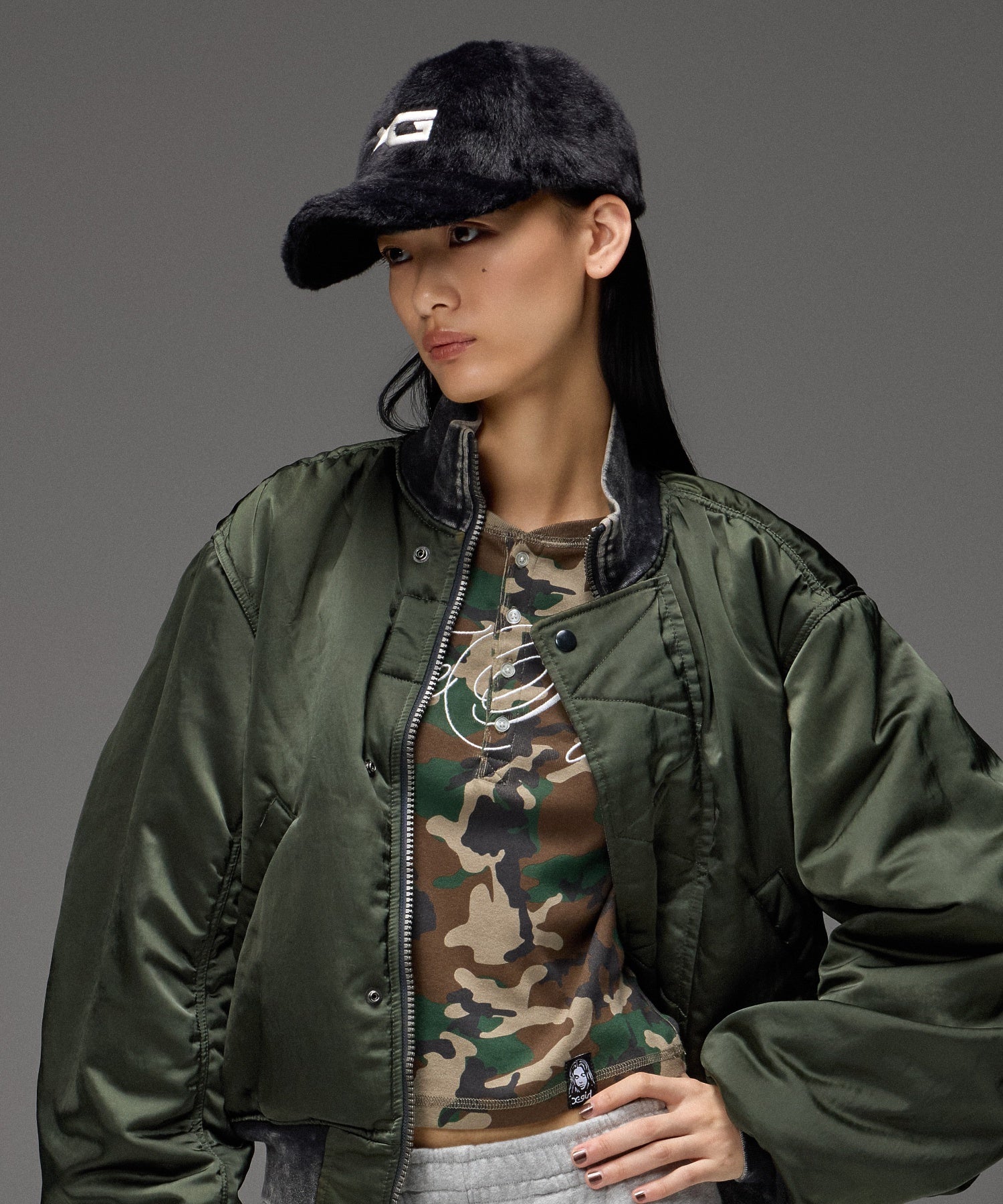 EMBROIDERED XG LOGO FUZZY CAP