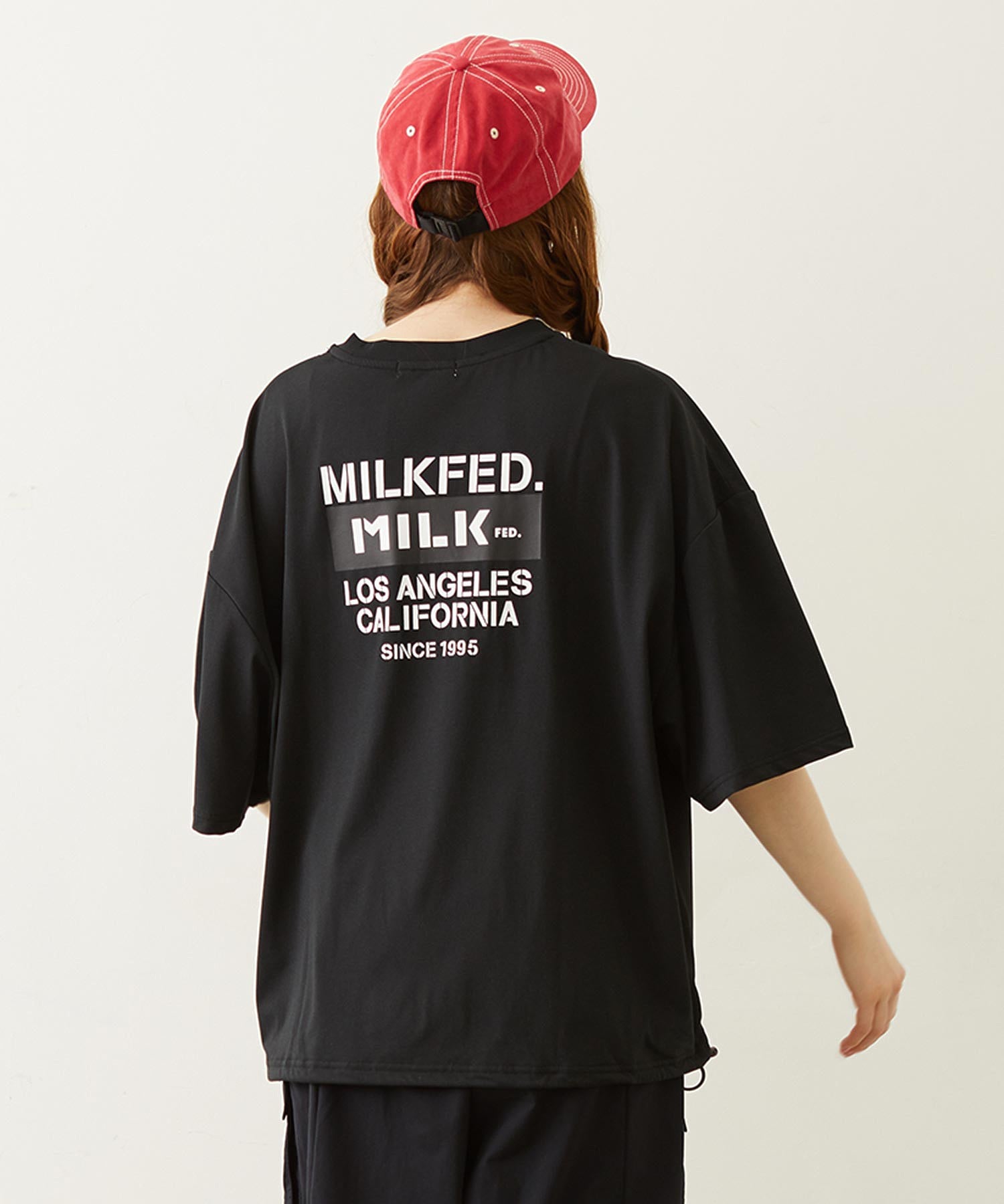 MILKFED. DRAWSTRING BIG S/S TEE