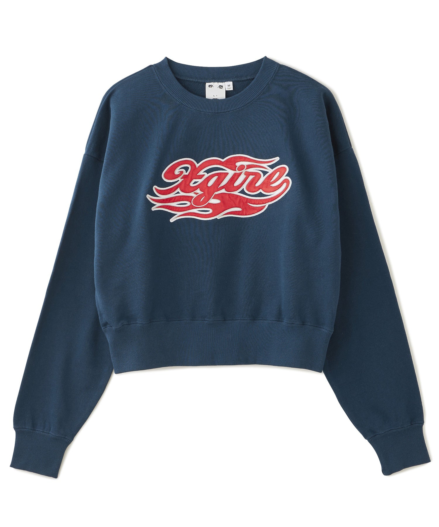 FLAME LOGO PATCH COMPACT SWEAT TOP