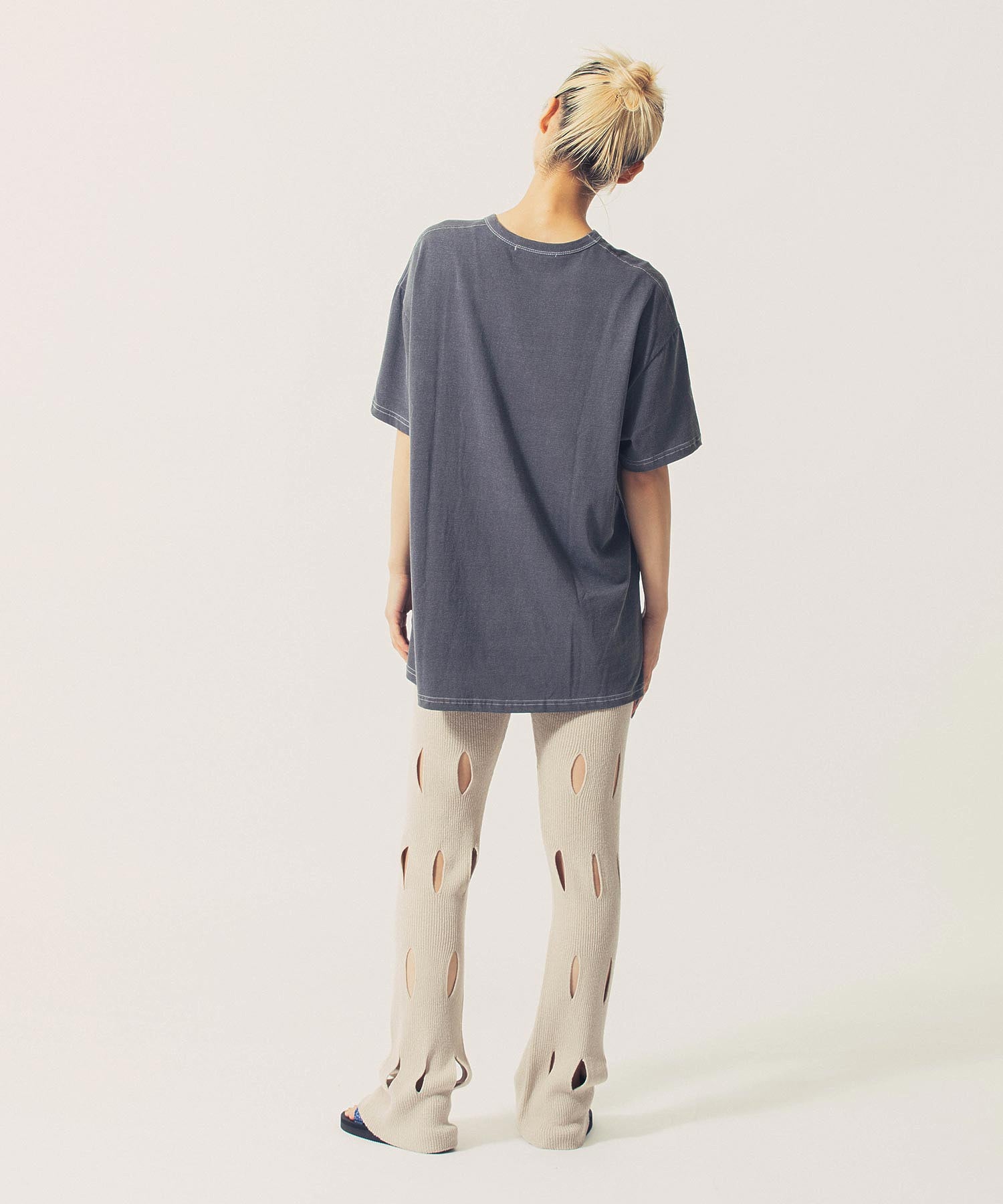 THE OPEN PRODUCT /ザオープンプロダクト/ CUT-OUT KNIT PANTS GTO221KT012