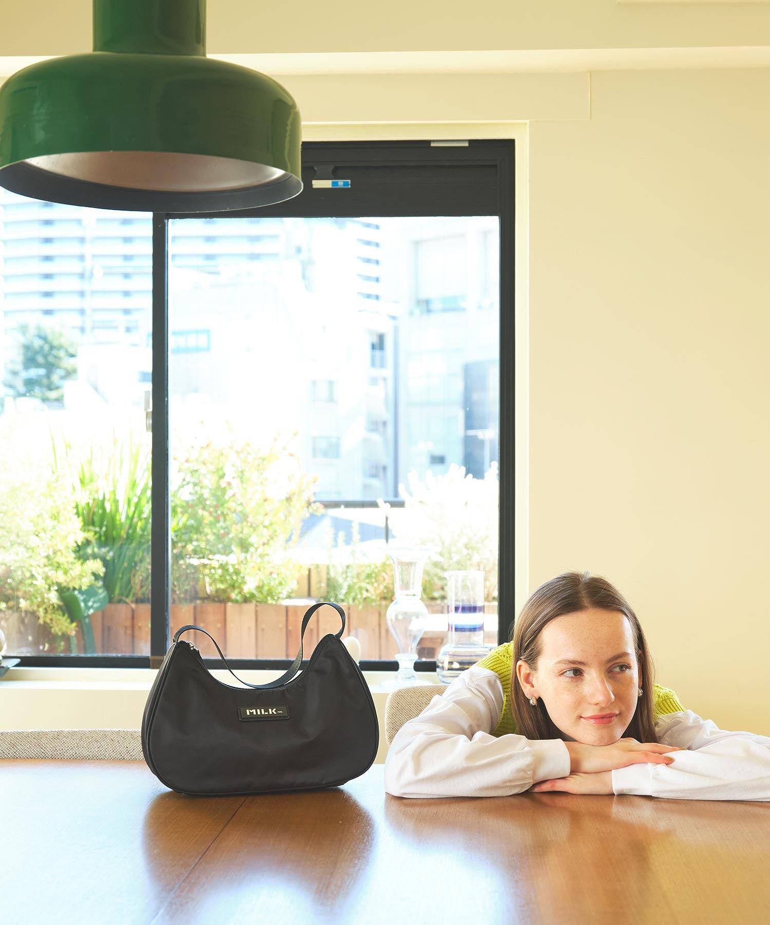 LOGO PLATE HANDBAG MILKFED.