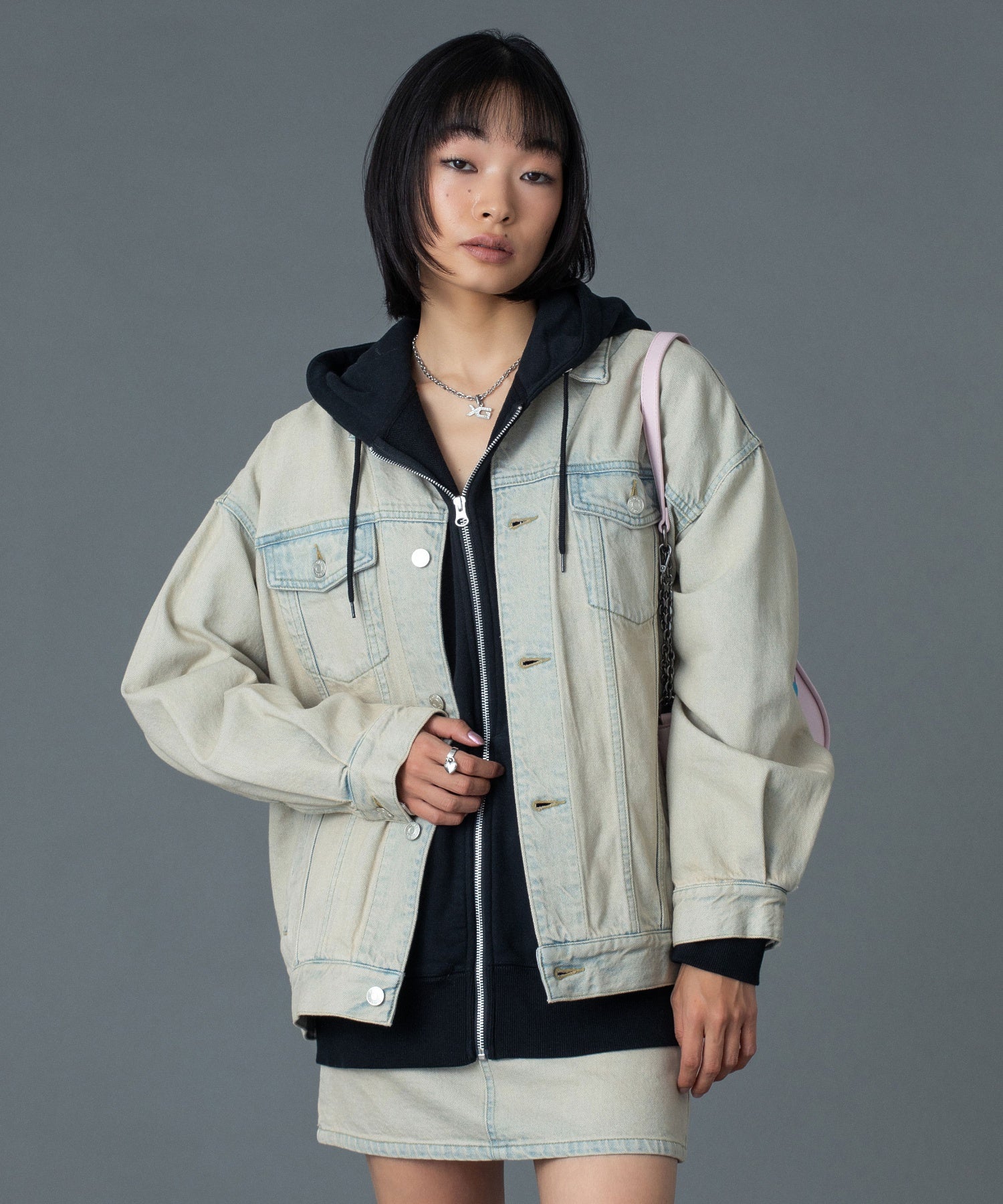 CURSIVE LOGO DENIM JACKET