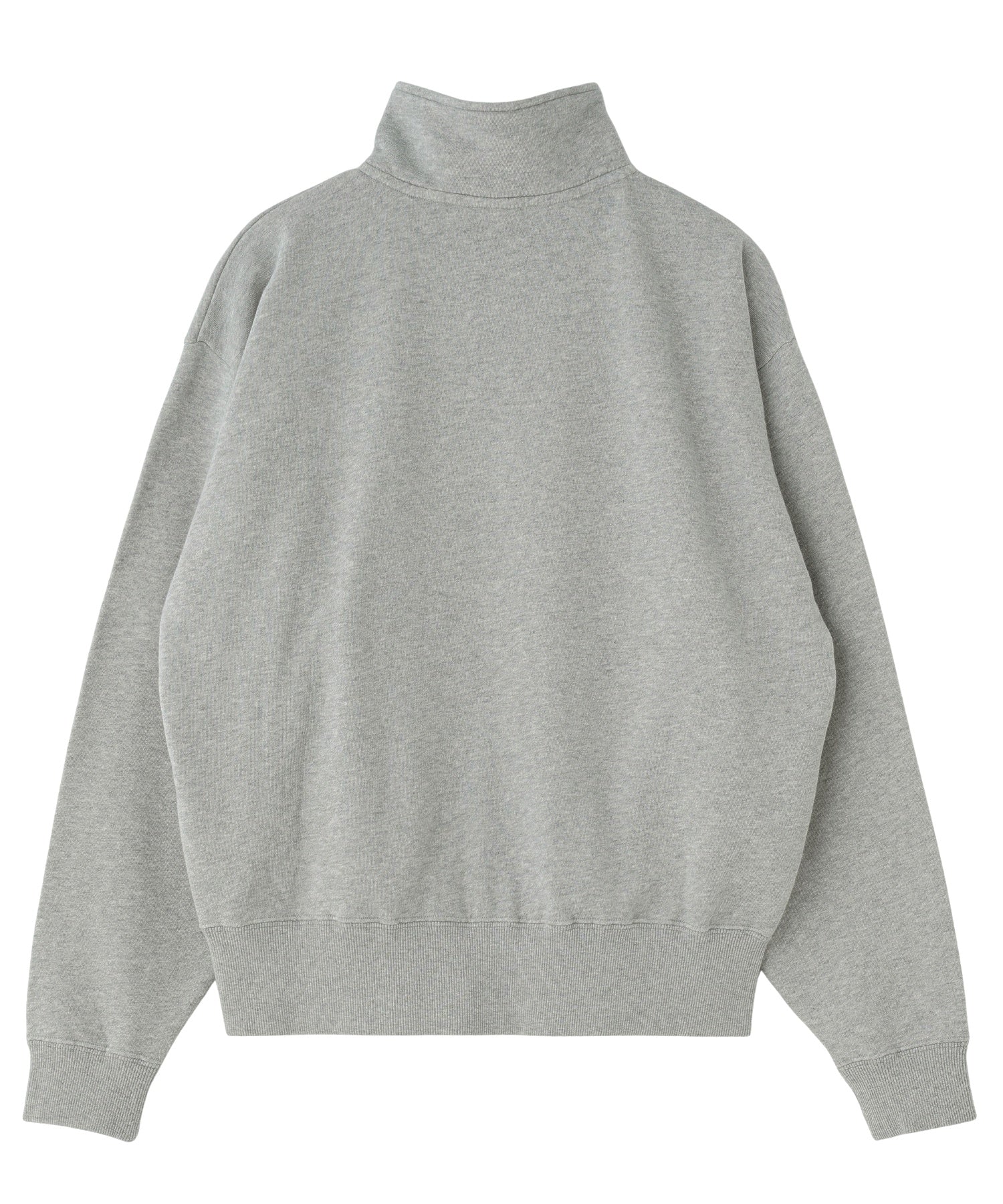 PATCHED LOGO HALF ZIP SWEAT TOP