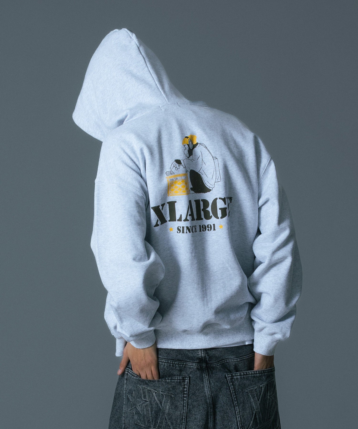 CRATE DIGGER ZIP HOODED SWEATSHIRT