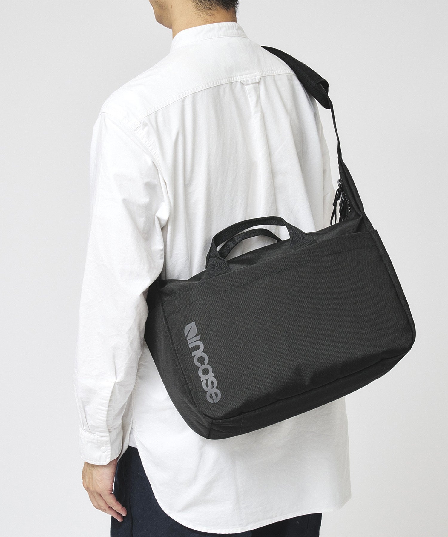 Grid Shoulder Bag - Black