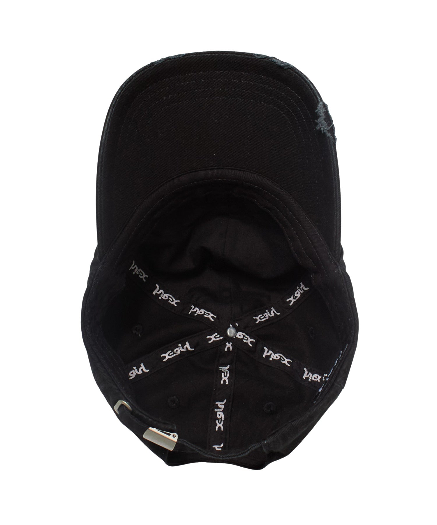 DISTRESSED SCRIPT LOGO 6PANEL CAP