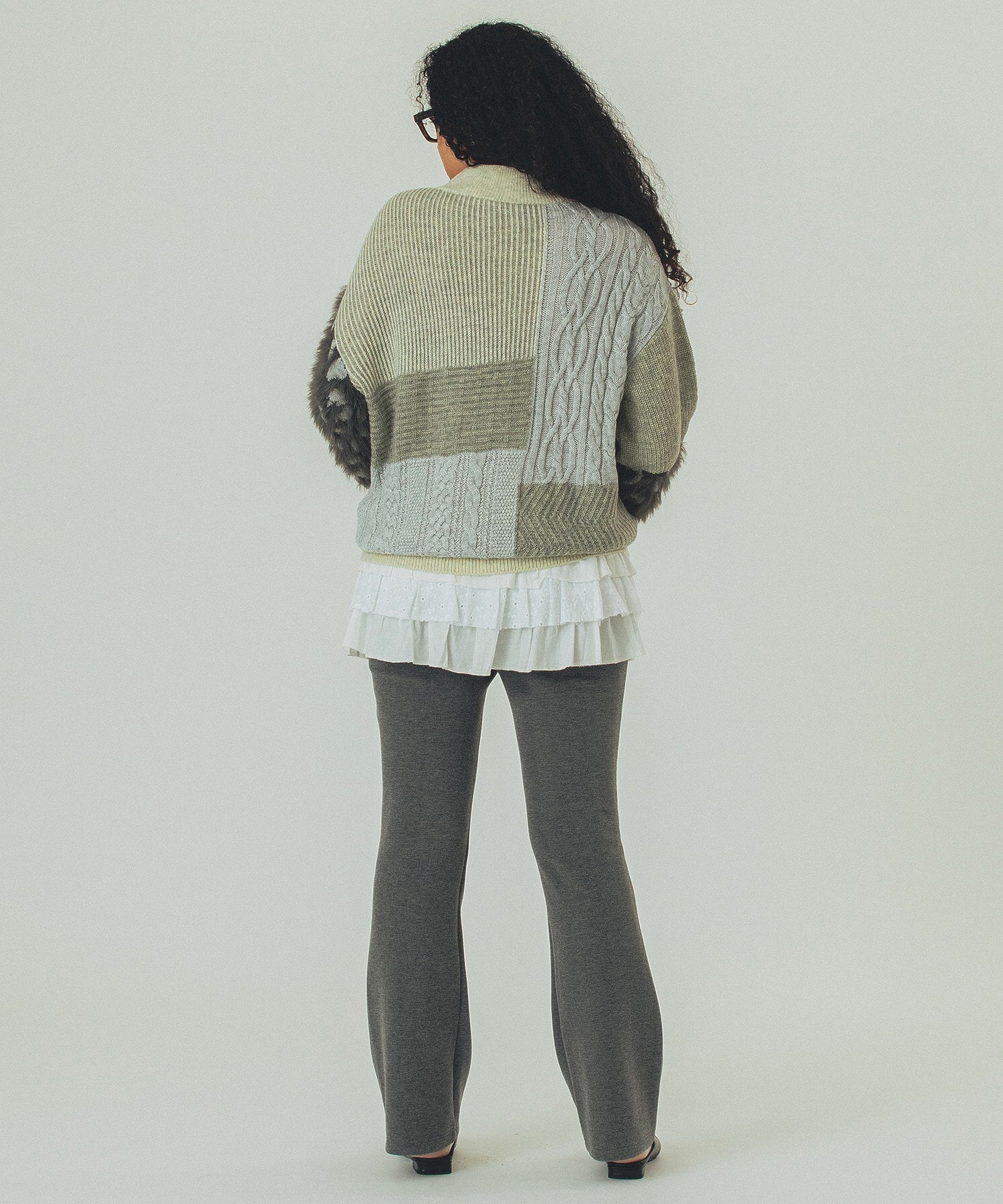 CUT FLARE PANTS