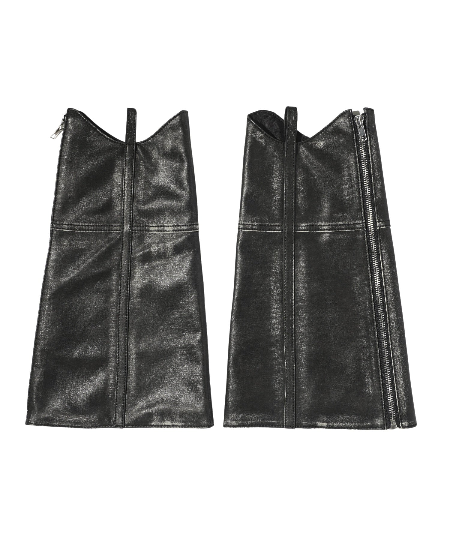 FAUX LEATHER LEG WARMER