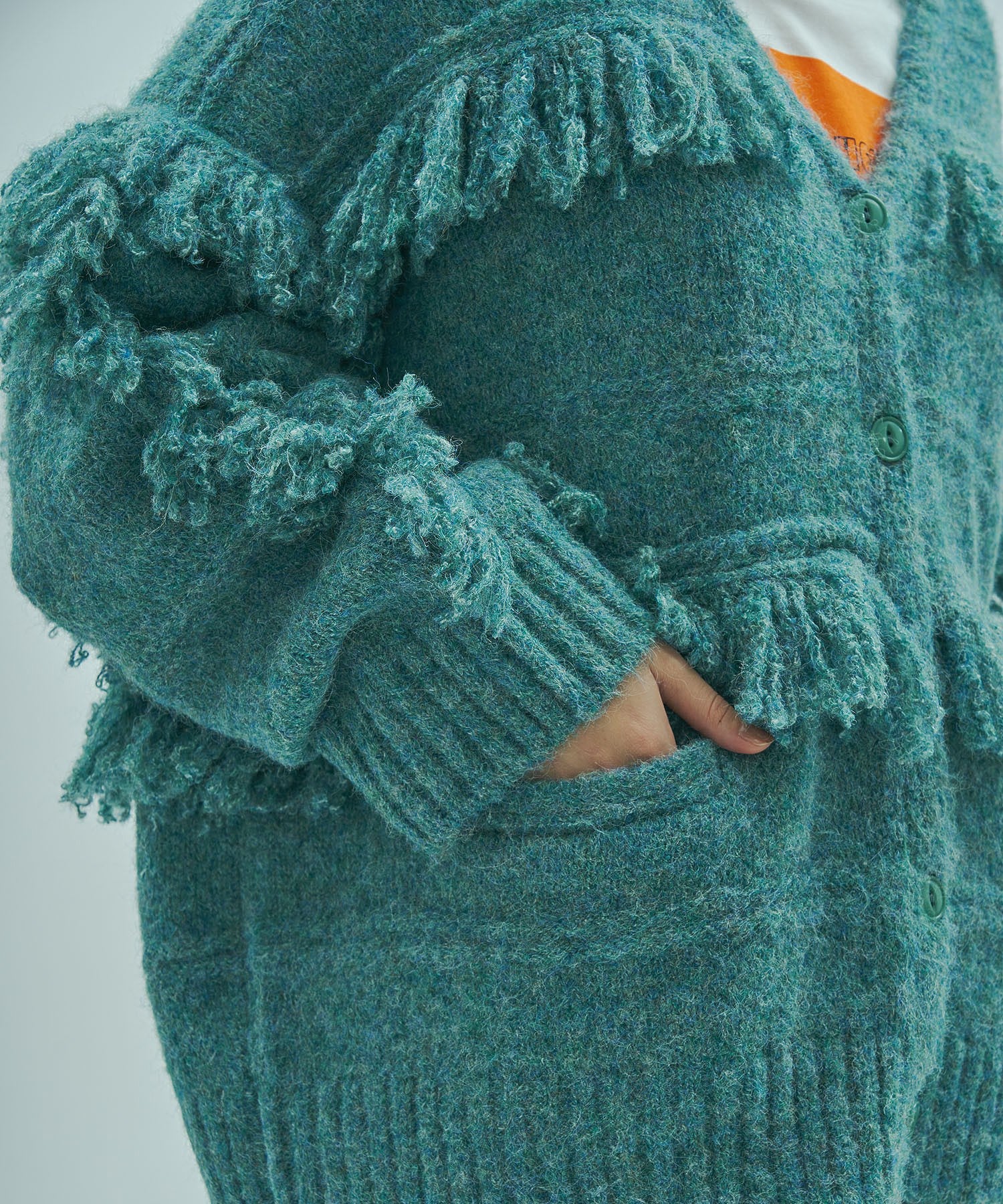 FRINGE KNIT CARDIGAN