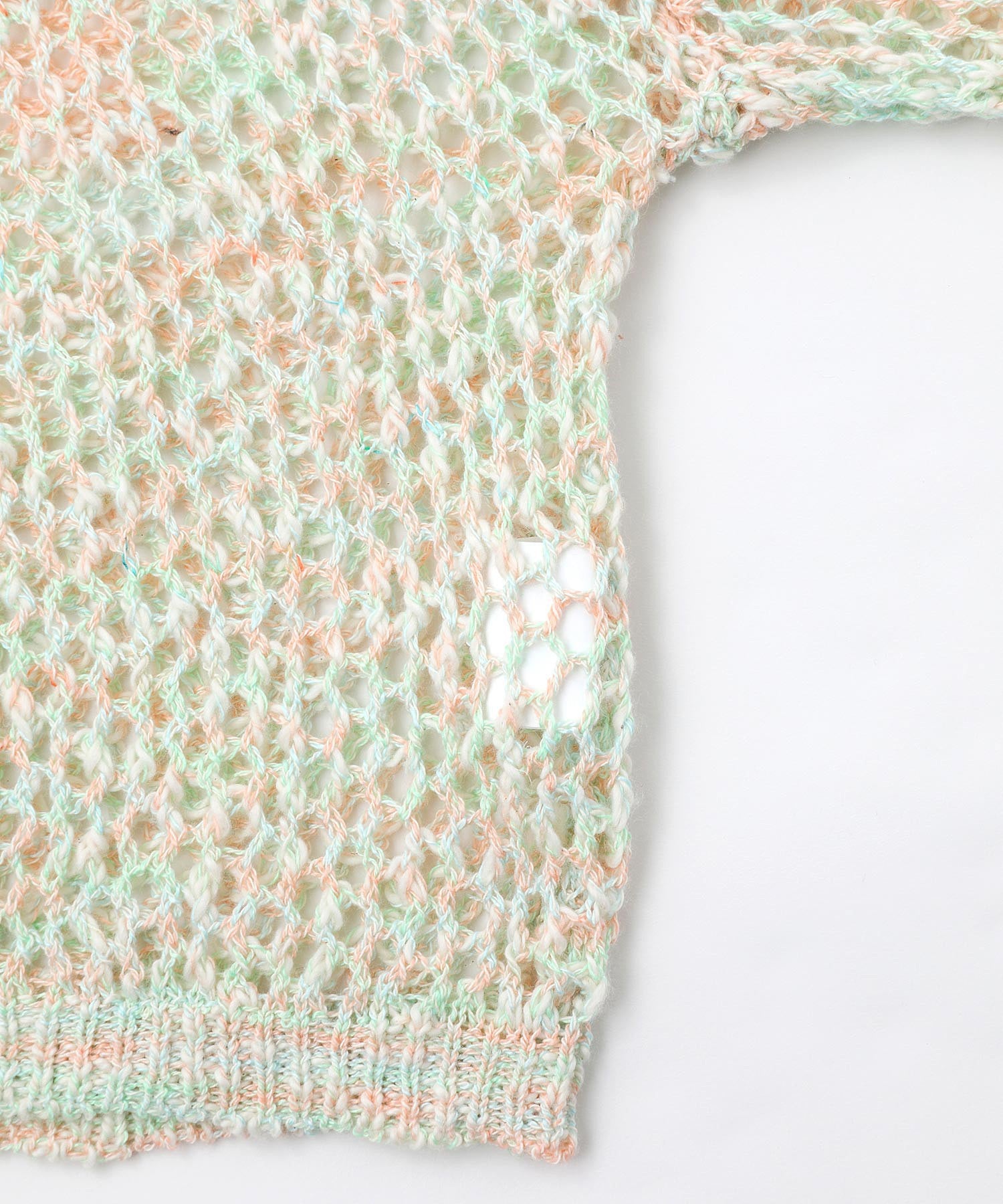 OPENWORK KNIT CARDIGAN X-girl