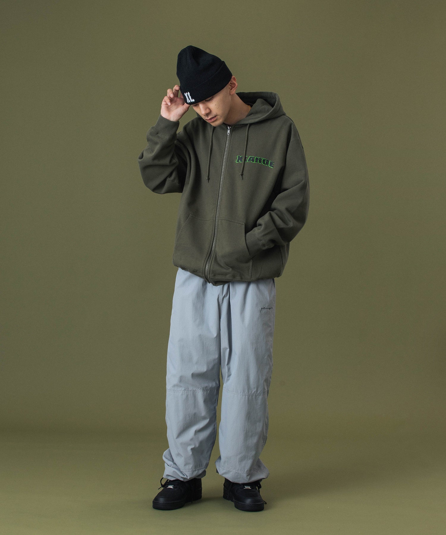 RIDING ZIP HOODED SWEATSHIRT