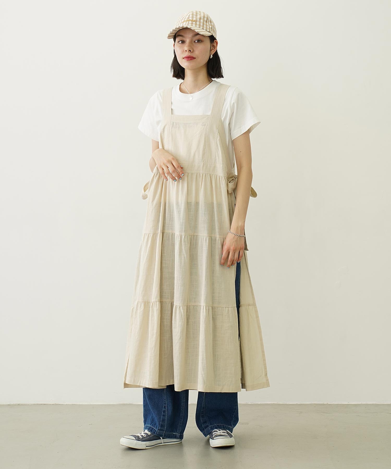 APRON TIERED DRESS