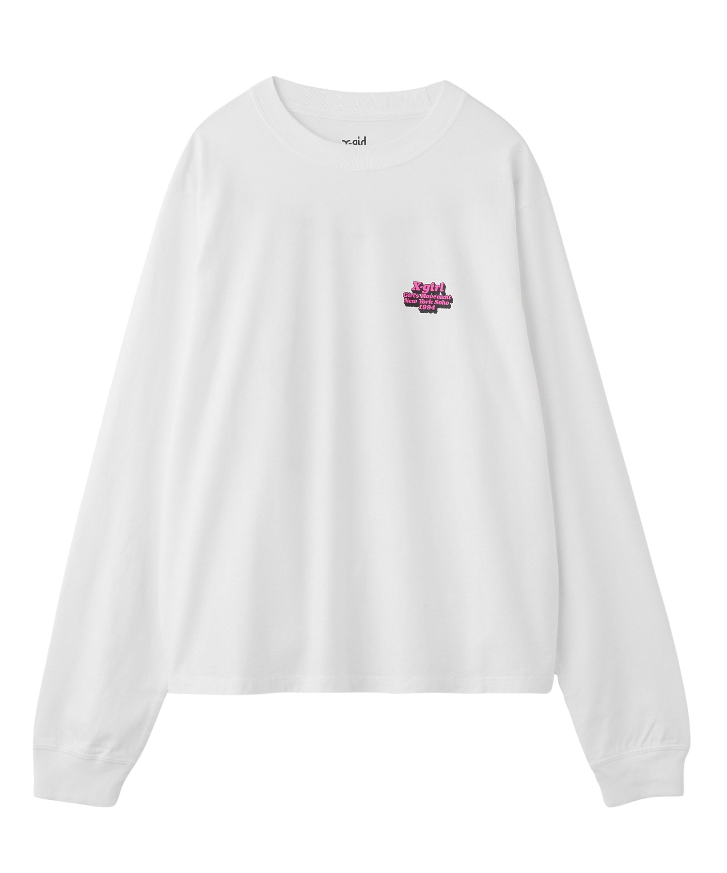 MESSAGE AND FACE CIRCLE LOGO L/S TEE
